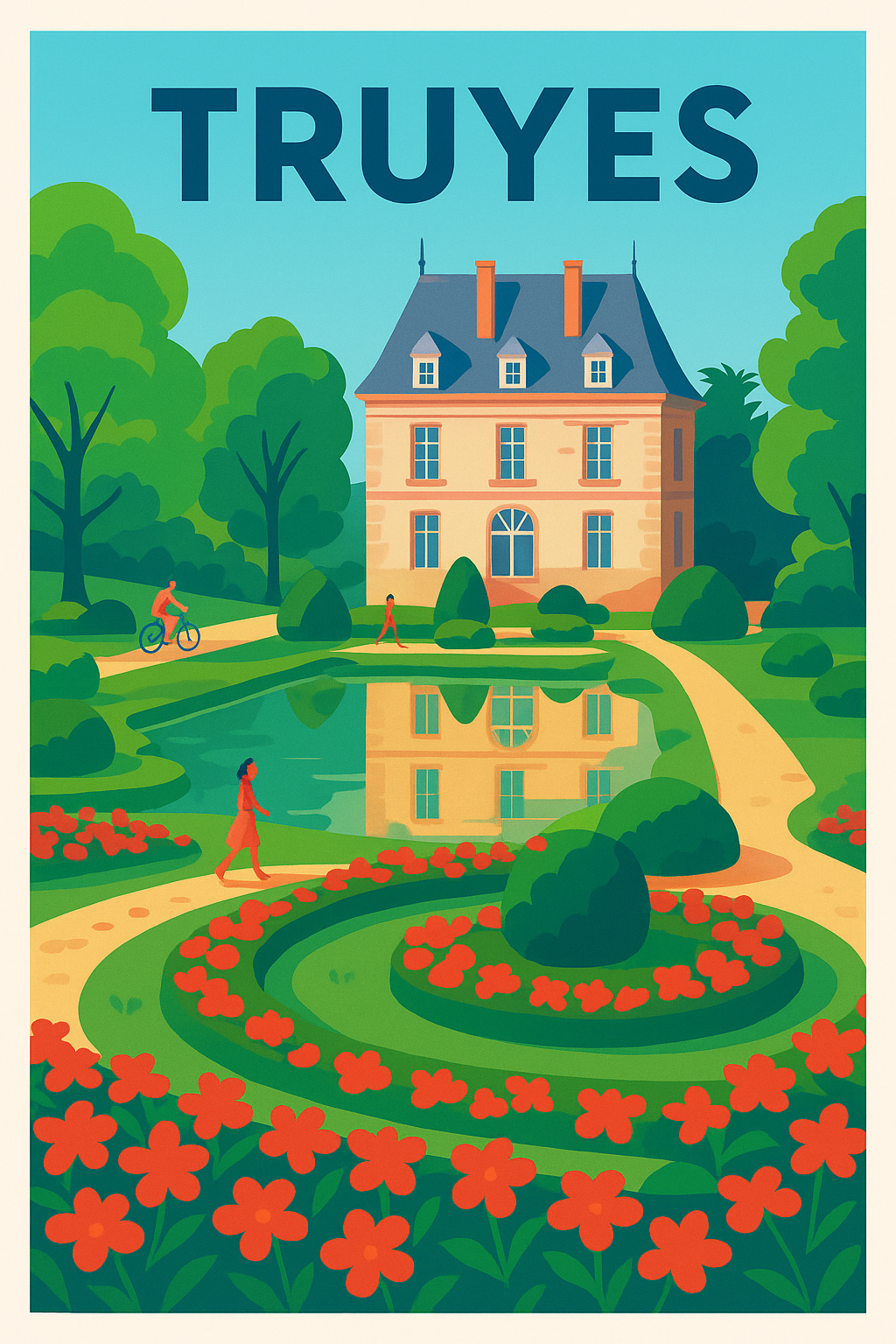 Affiche de Truyes - Évasion bucolique au cœur du jardin