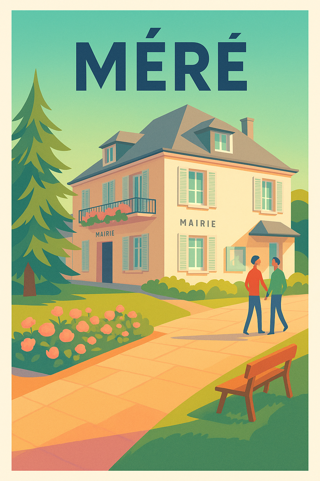 Affiche de Méré - Charme et sérénité au cœur du village