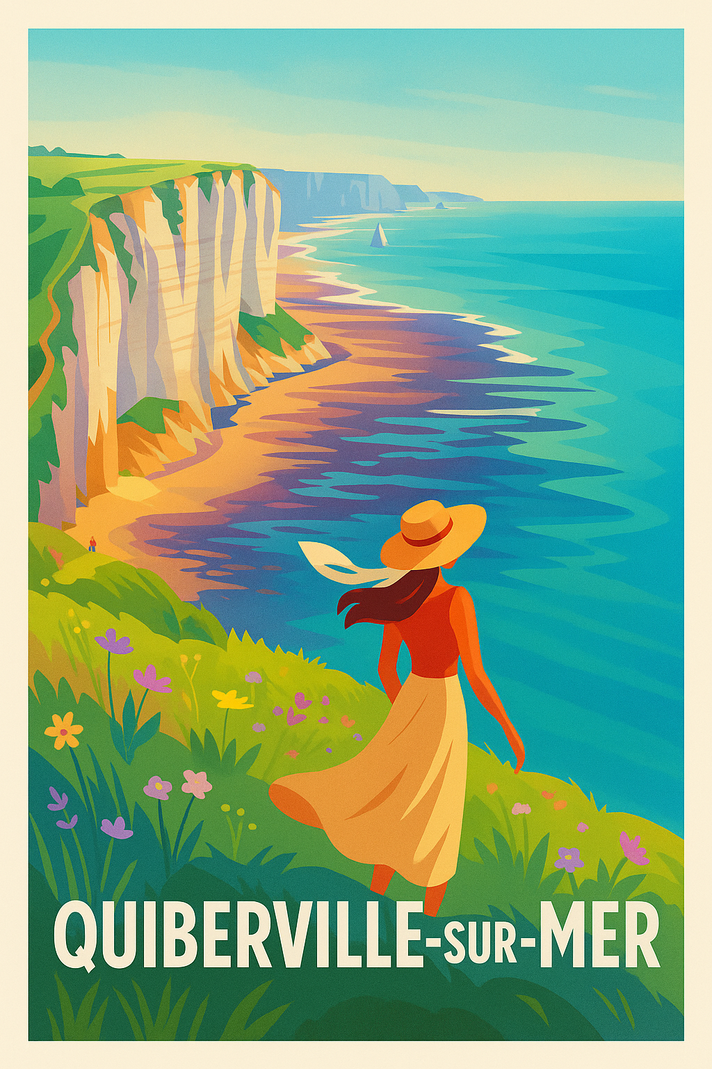 Affiche de Quiberville-sur-Mer - Évasion et douceur normande