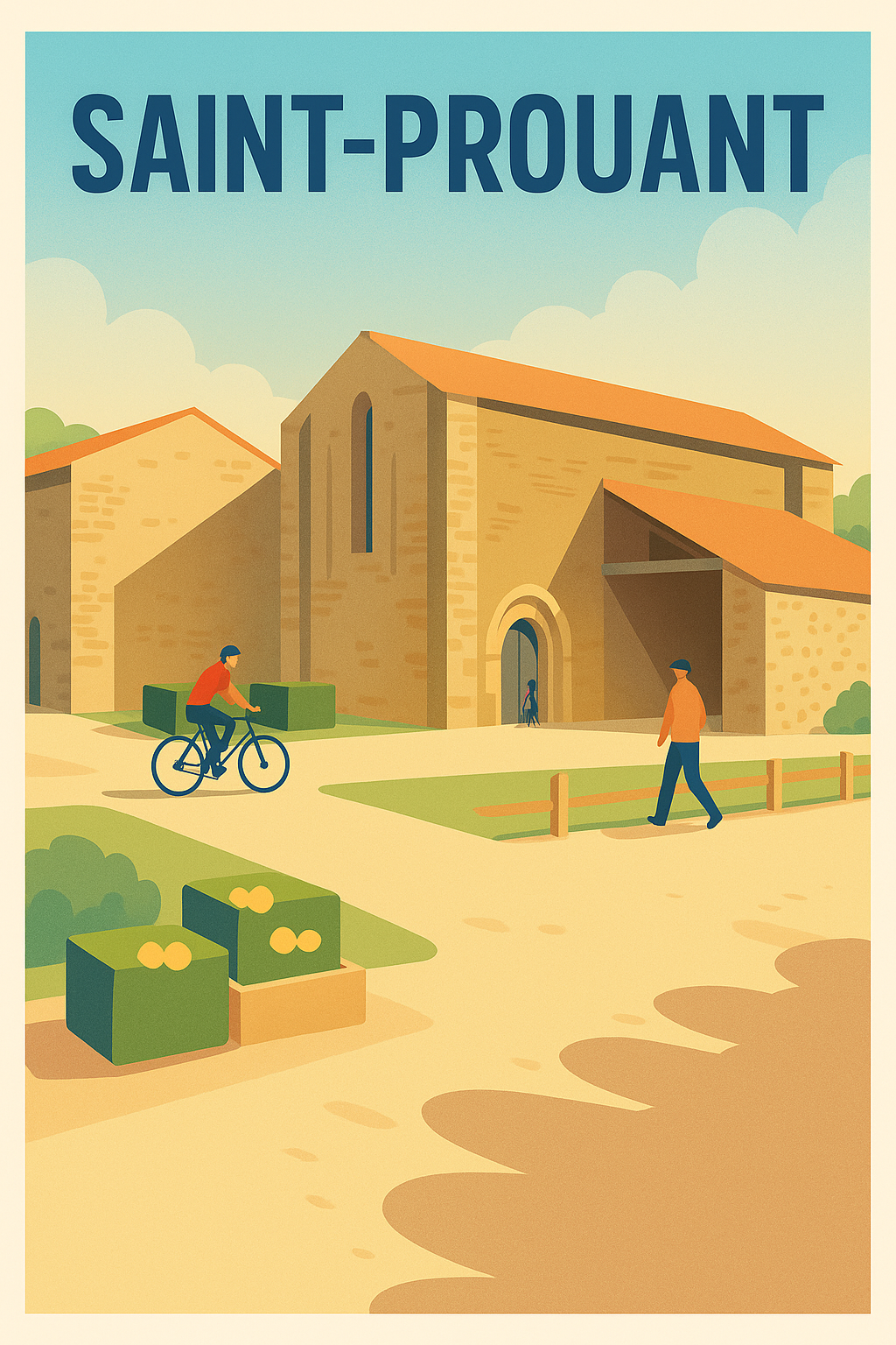 Affiche de Saint-Prouant - Charme paisible du patrimoine local