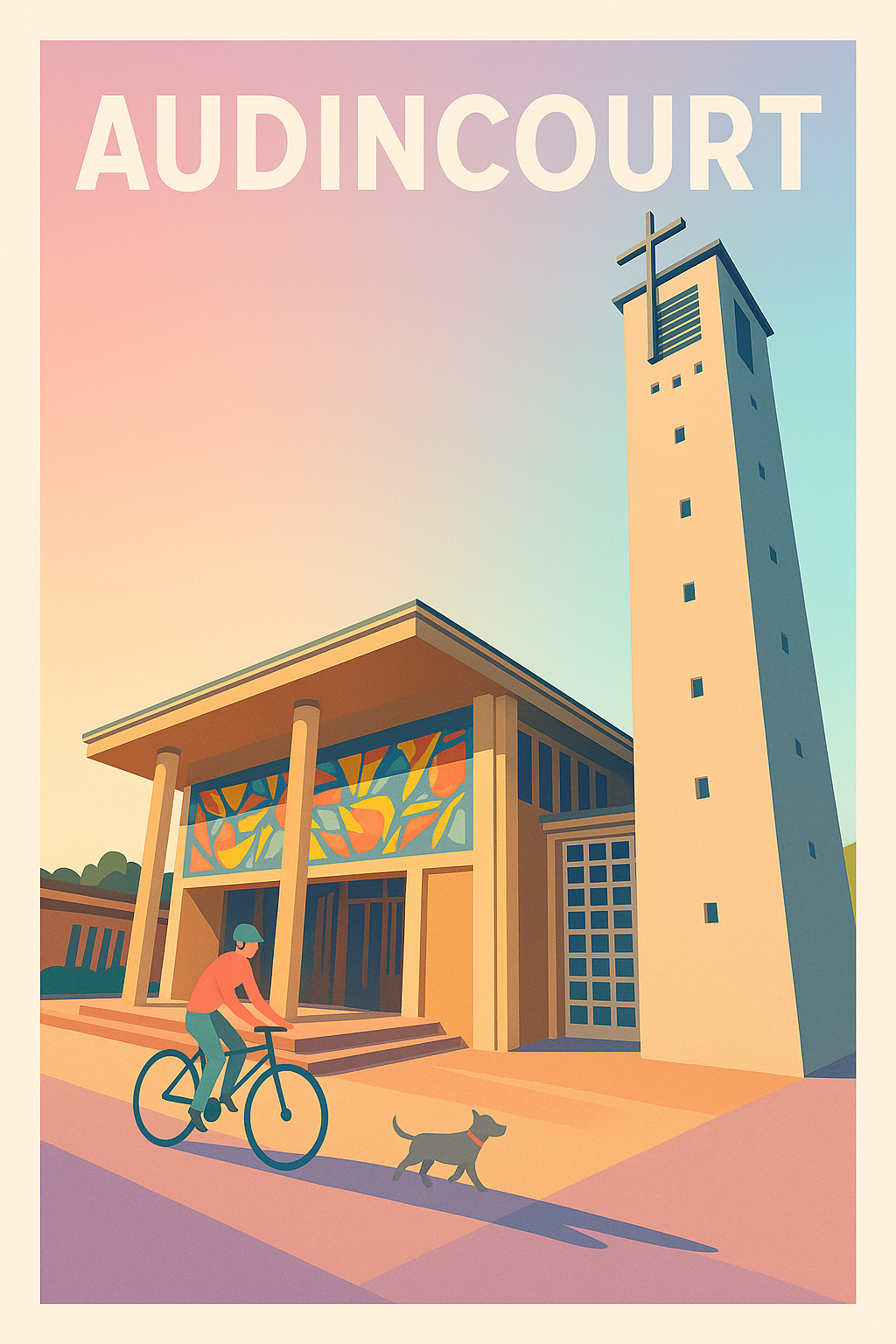 Affiche de Audincourt - Un instant paisible au cœur de la ville