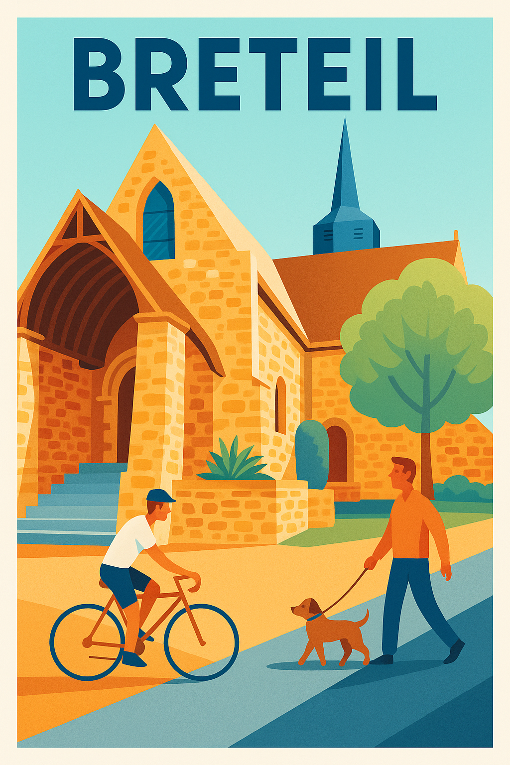 Affiche de Breteil - Charme et sérénité au cœur du patrimoine