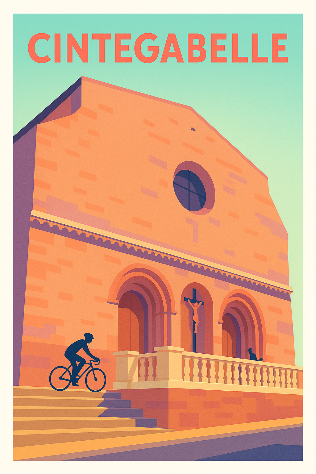 Affiche de Cintegabelle - Harmonie architecturale en lumière douce