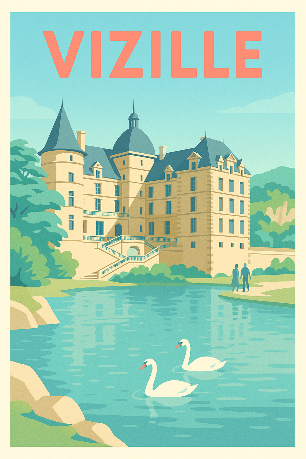 Affiche de Vizille - Élégance et sérénité au Château