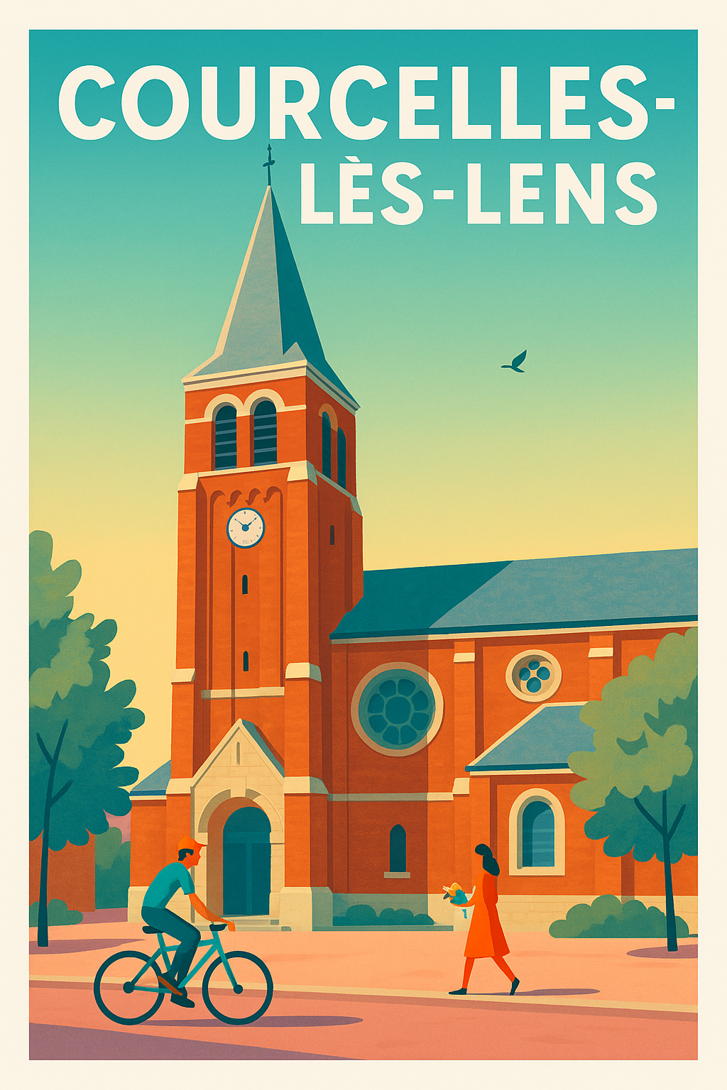 Affiche de Courcelles-lès-Lens - Un coin de charme au cœur du Pas-de-Calais