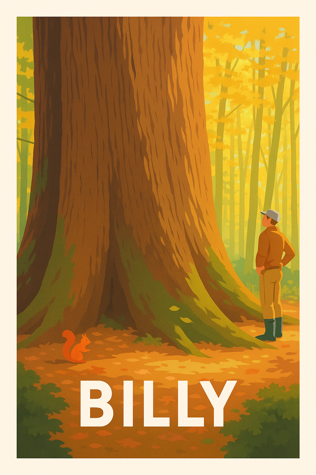 Affiche Billy — L'émerveillement au cœur de la forêt · poster d'art de Billy