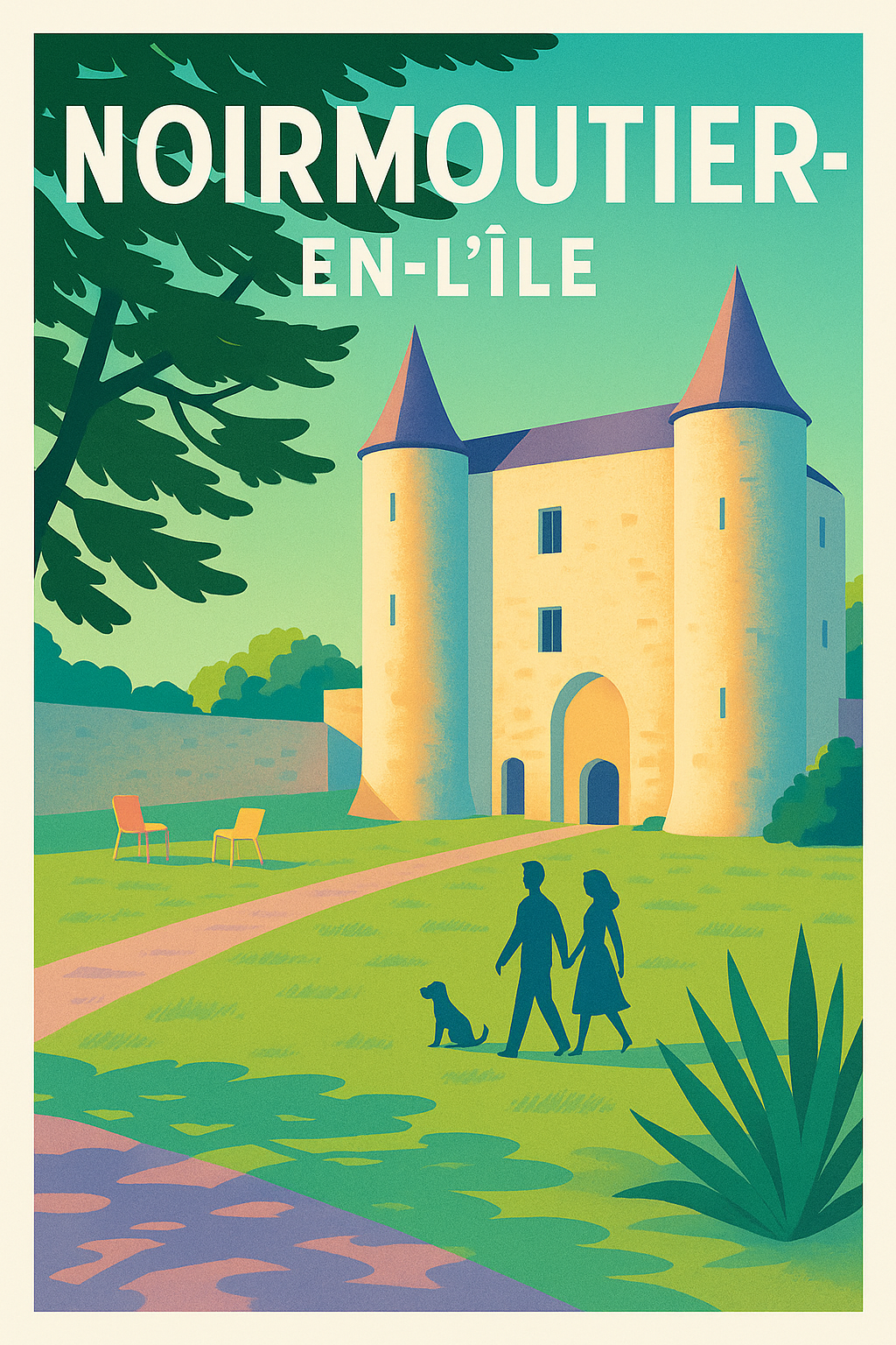 Affiche de Noirmoutier-en-l'Île - Charme et sérénité insulaires