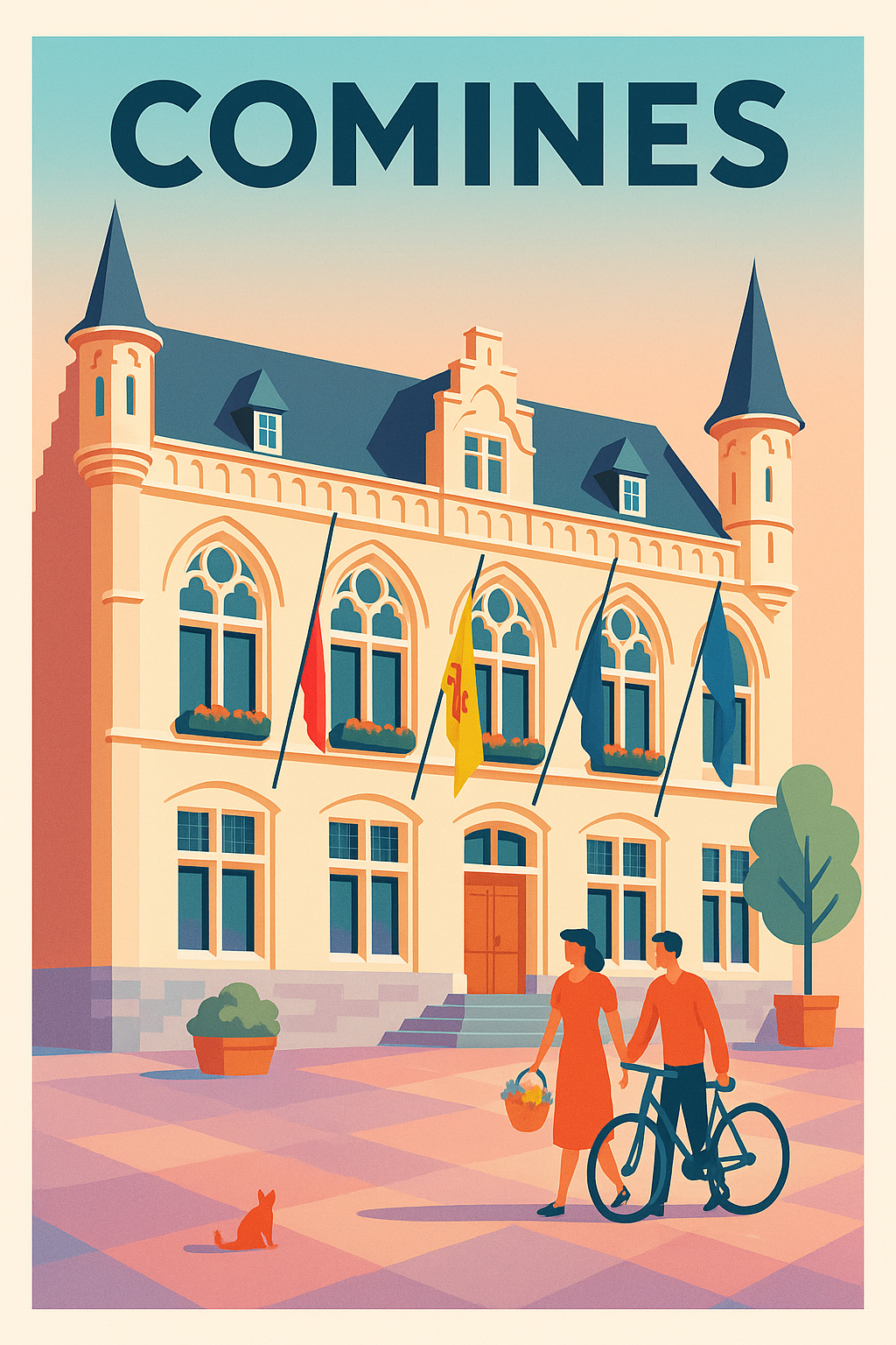 Affiche de Comines - Charme et douceur de la ville frontalière
