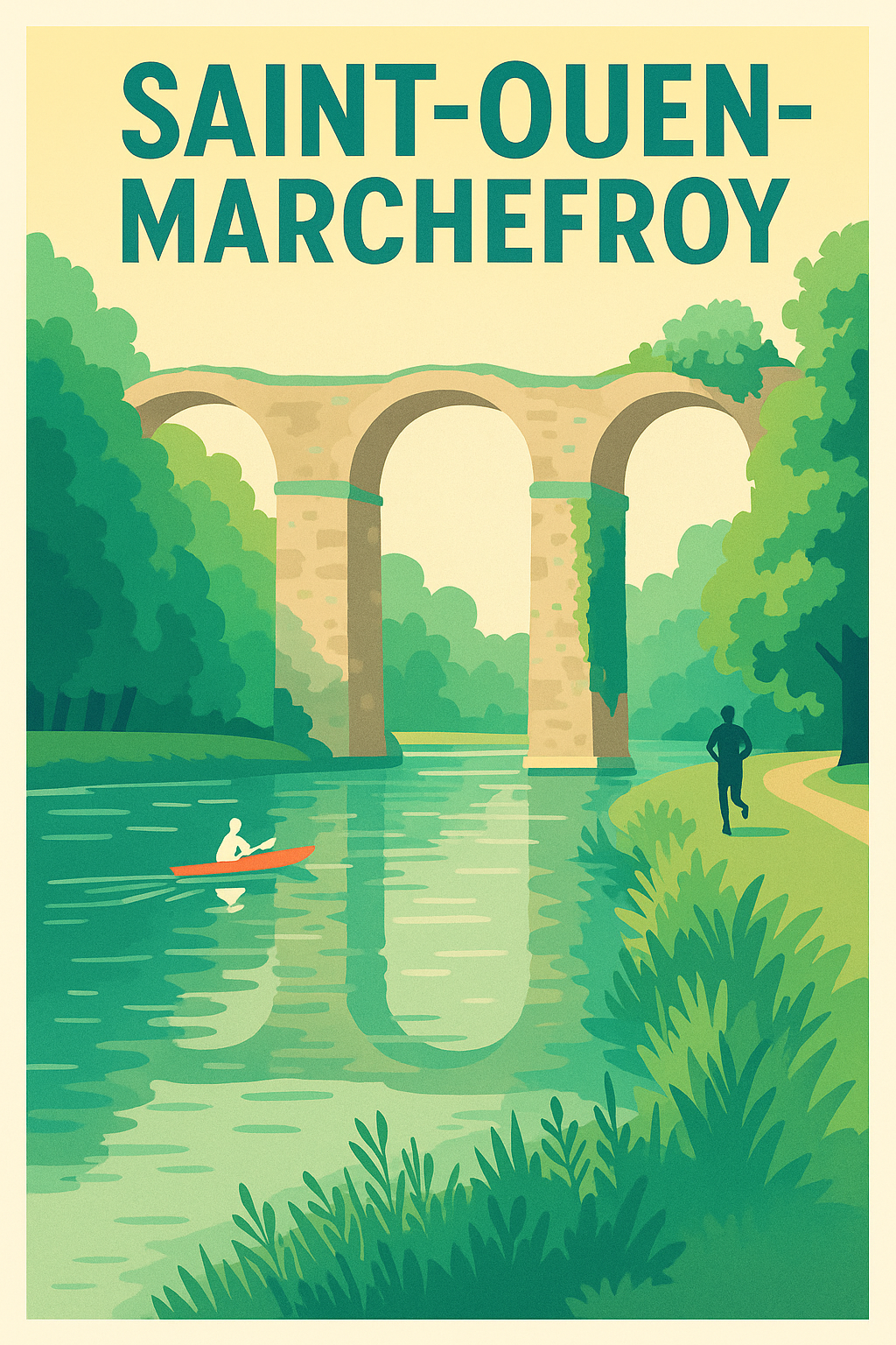 Affiche de Saint-Ouen-Marchefroy - Charme bucolique au fil de l'eau