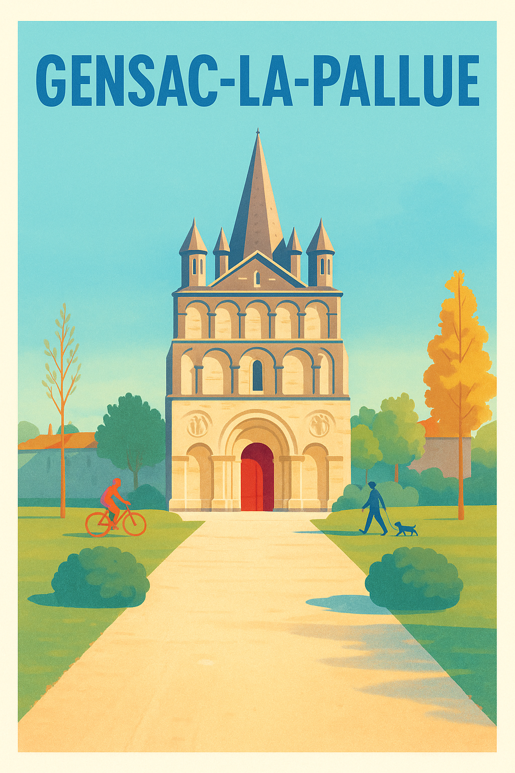 Affiche de Gensac-la-Pallue - L'élégance patrimoniale en poster