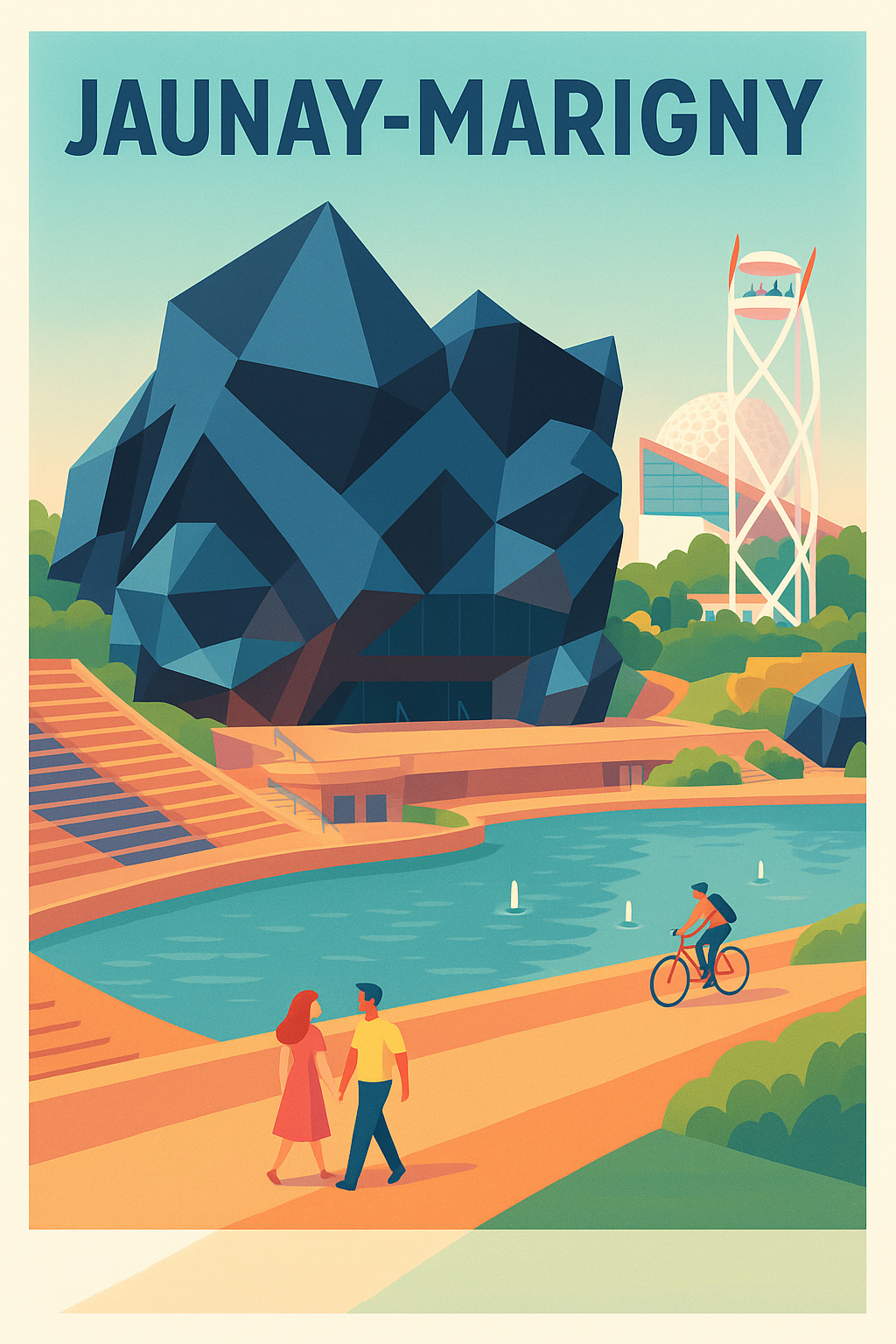 Affiche de Jaunay-Marigny - Charme moderne et nature apaisante