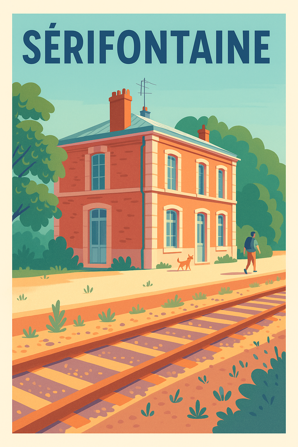 Affiche de Sérifontaine - Charme bucolique au bord des rails