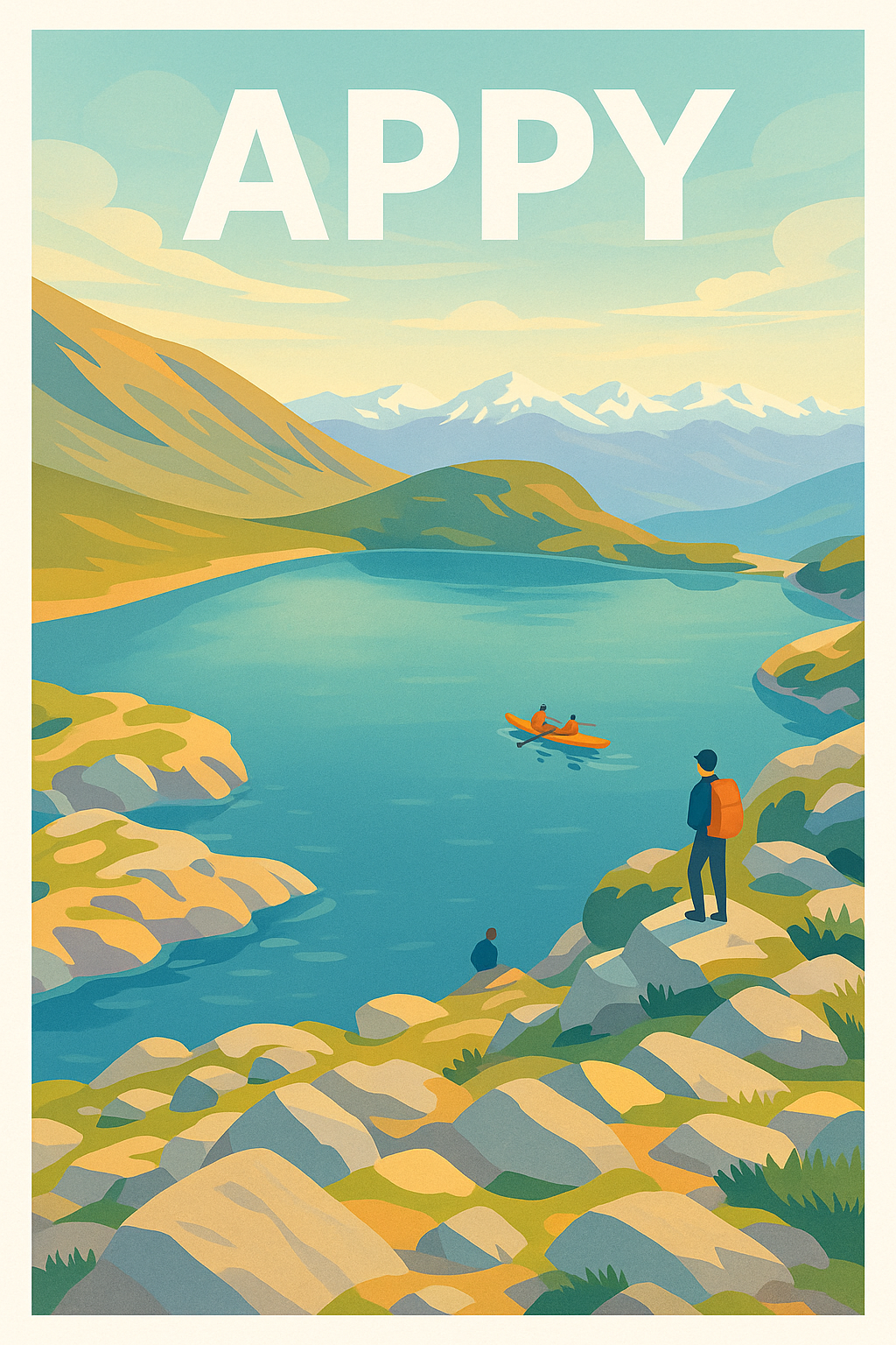 Affiche Appy — Invitation à l'aventure en pleine nature · poster d'art de Appy