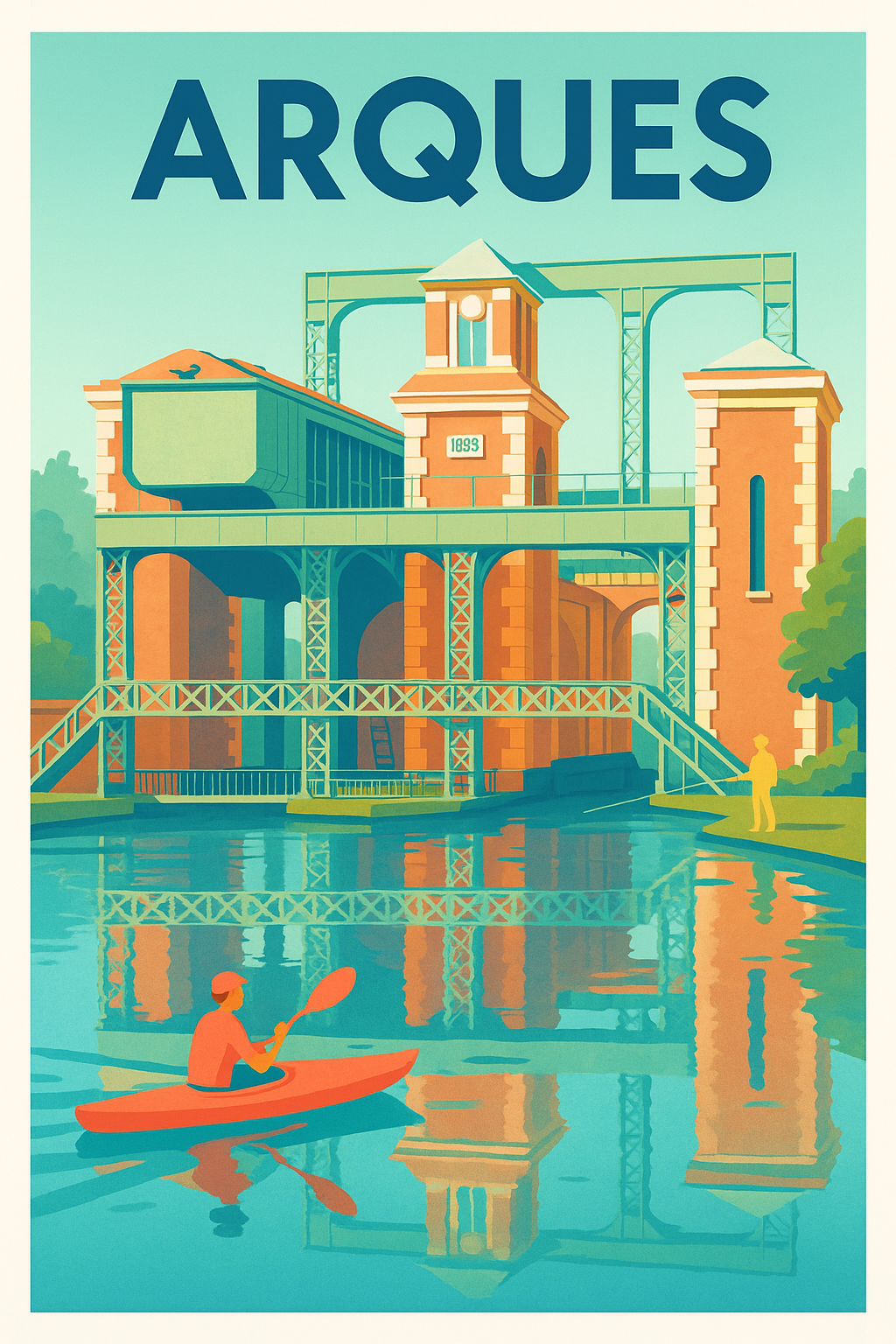 Affiche de Arques - L'élégance industrielle au fil de l'eau