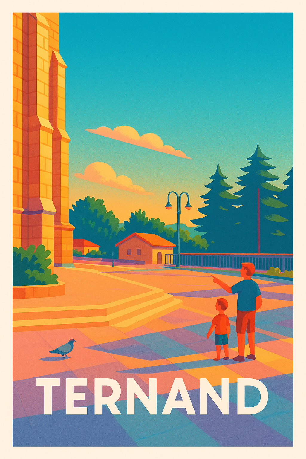 Affiche de Ternand - Douceur et lumière au cœur du village