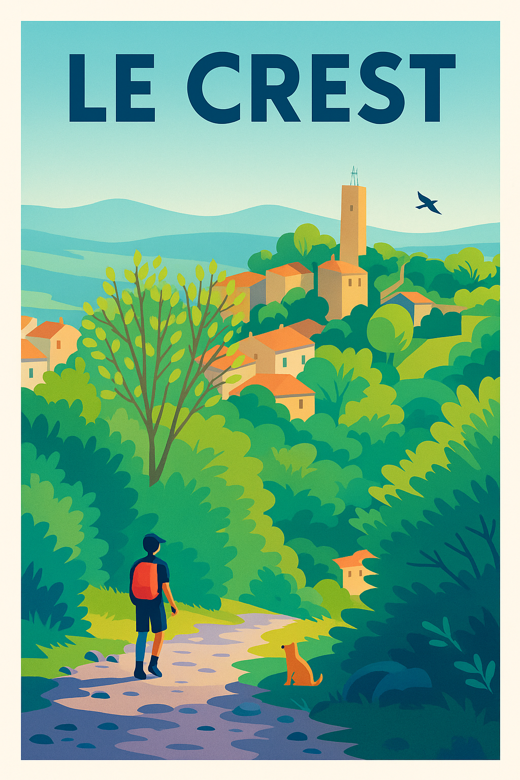 Affiche de Le Crest - Évasion nature et village pittoresque