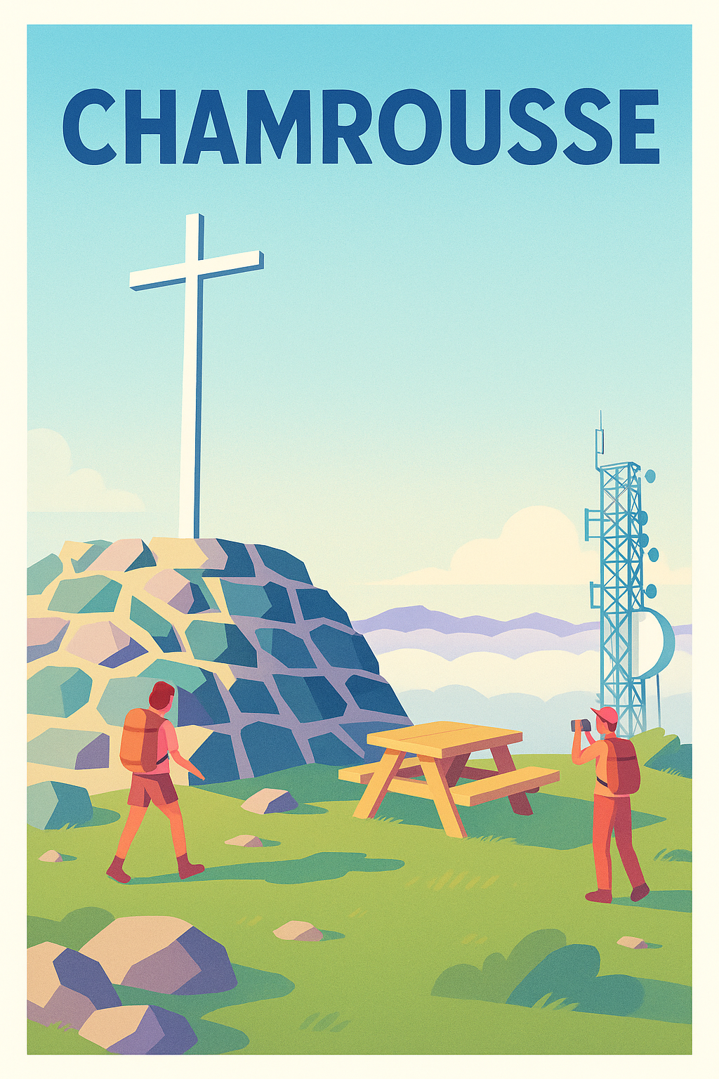 Affiche Chamrousse — Escapade nature en montagne · poster d'art de Chamrousse