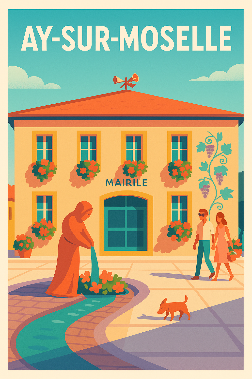 Affiche de Ay-sur-Moselle - Charme et douceur d'un village mosellan