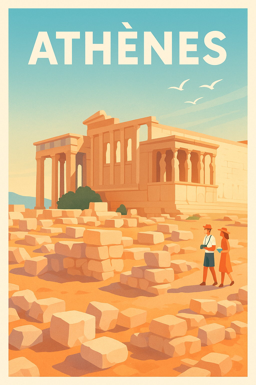 Affiche de Athènes - L'élégance antique au cœur de la cité historique