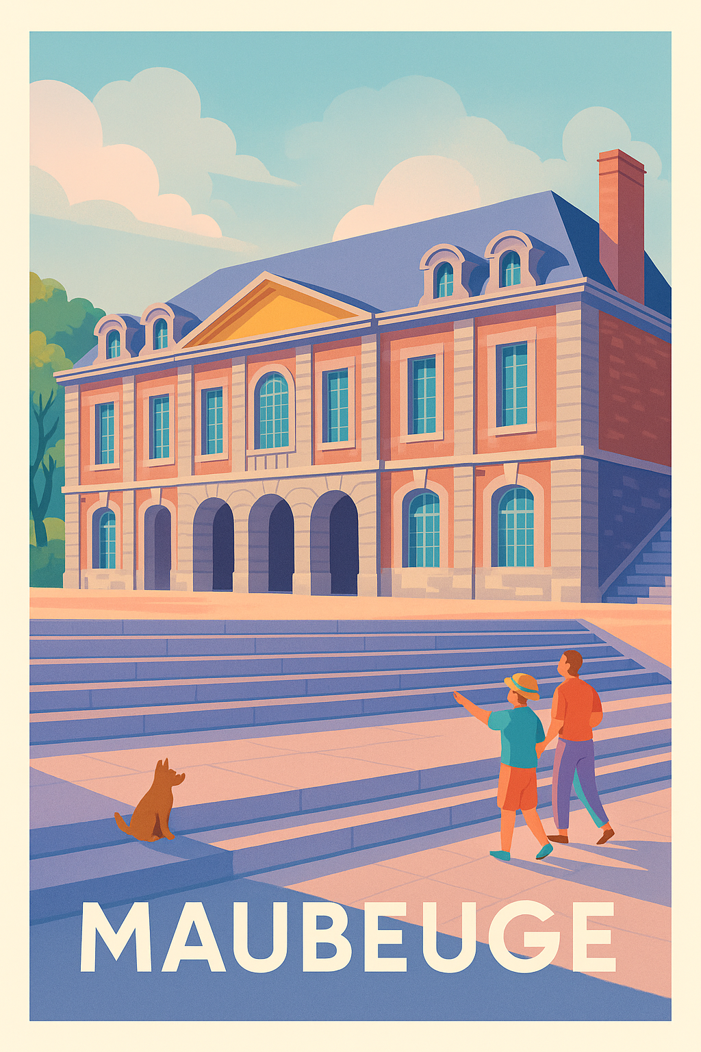 Affiche de Maubeuge - L'élégance architecturale en plein cœur de la ville