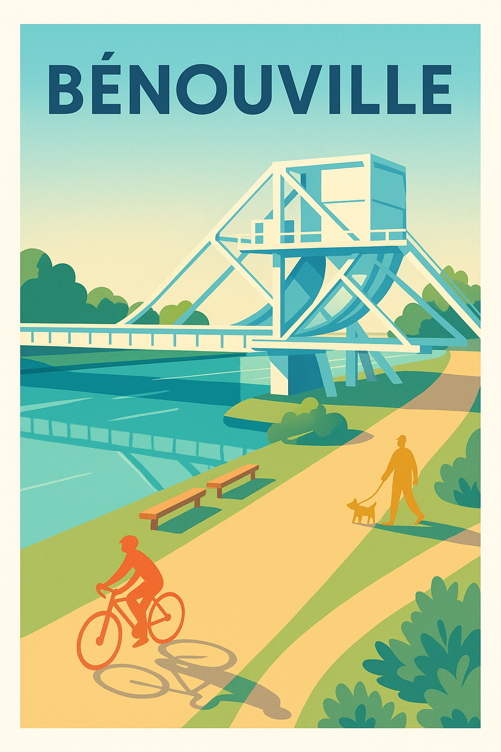 Affiche de Bénouville - Balade sur les bords de l'Orne