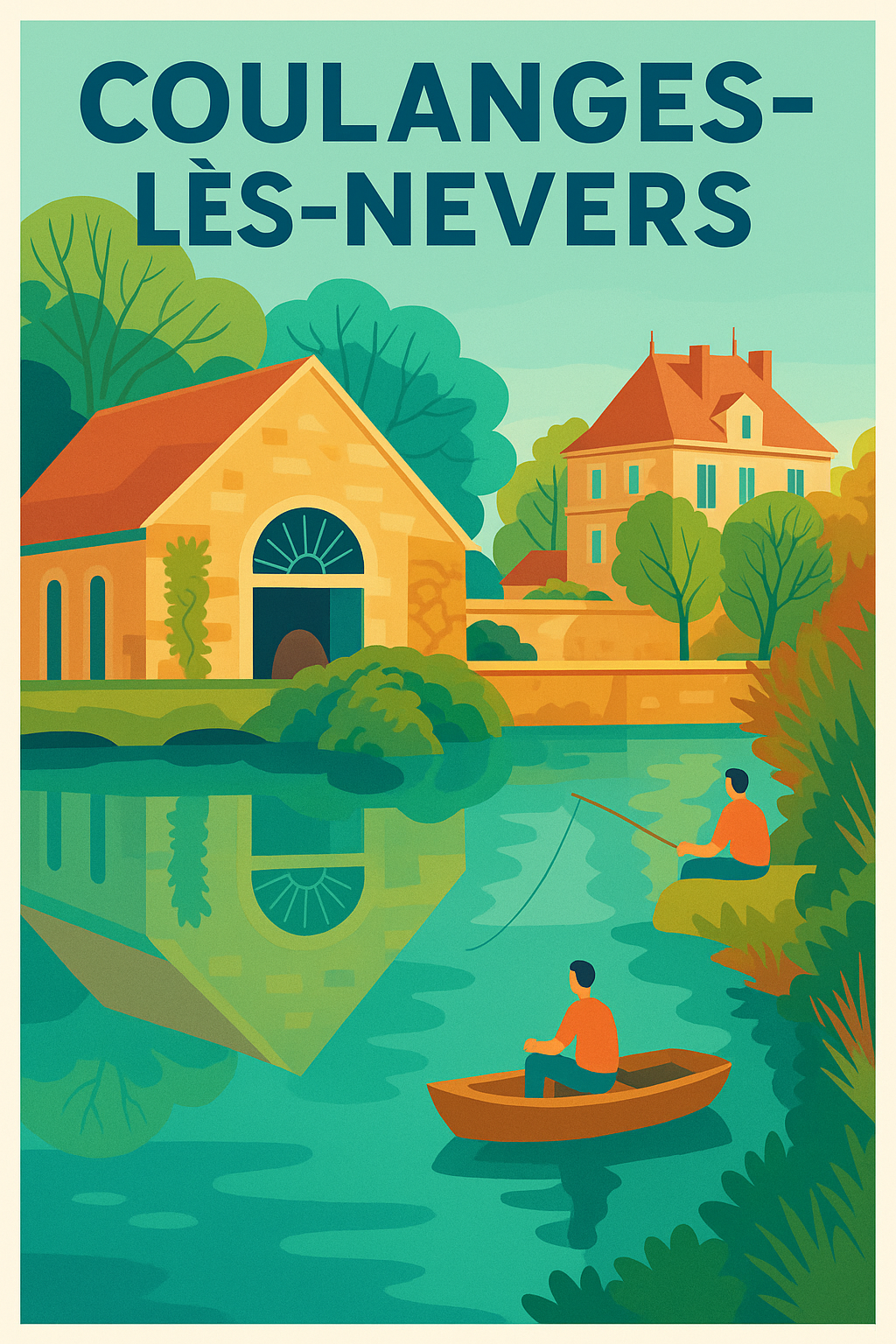 Affiche de Coulanges-lès-Nevers - Sérénité au fil de l'eau