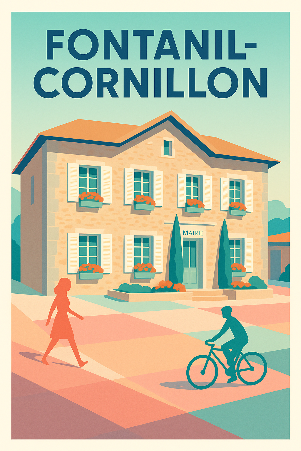 Affiche de Fontanil-Cornillon - Charme et douceur de vivre en Isère