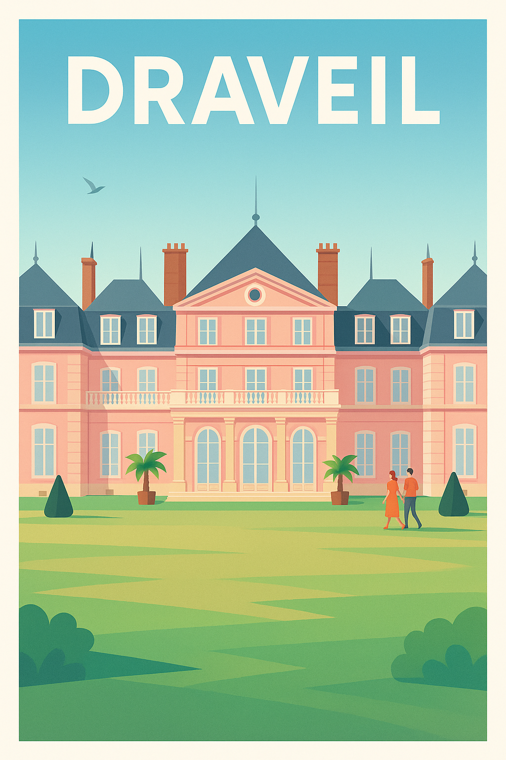 Affiche Draveil — Élégance et sérénité au cœur de l'Île-de-France · poster d'art de Draveil