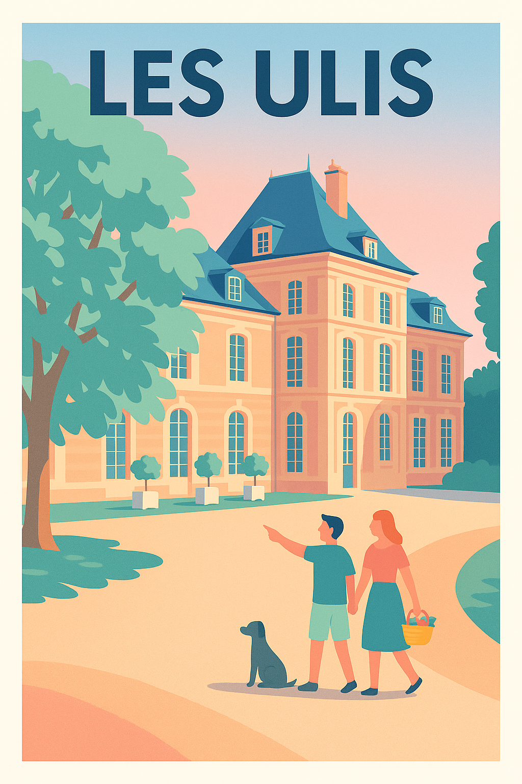 Affiche Les Ulis — Charme et sérénité au cœur de la ville · poster d'art de Les Ulis