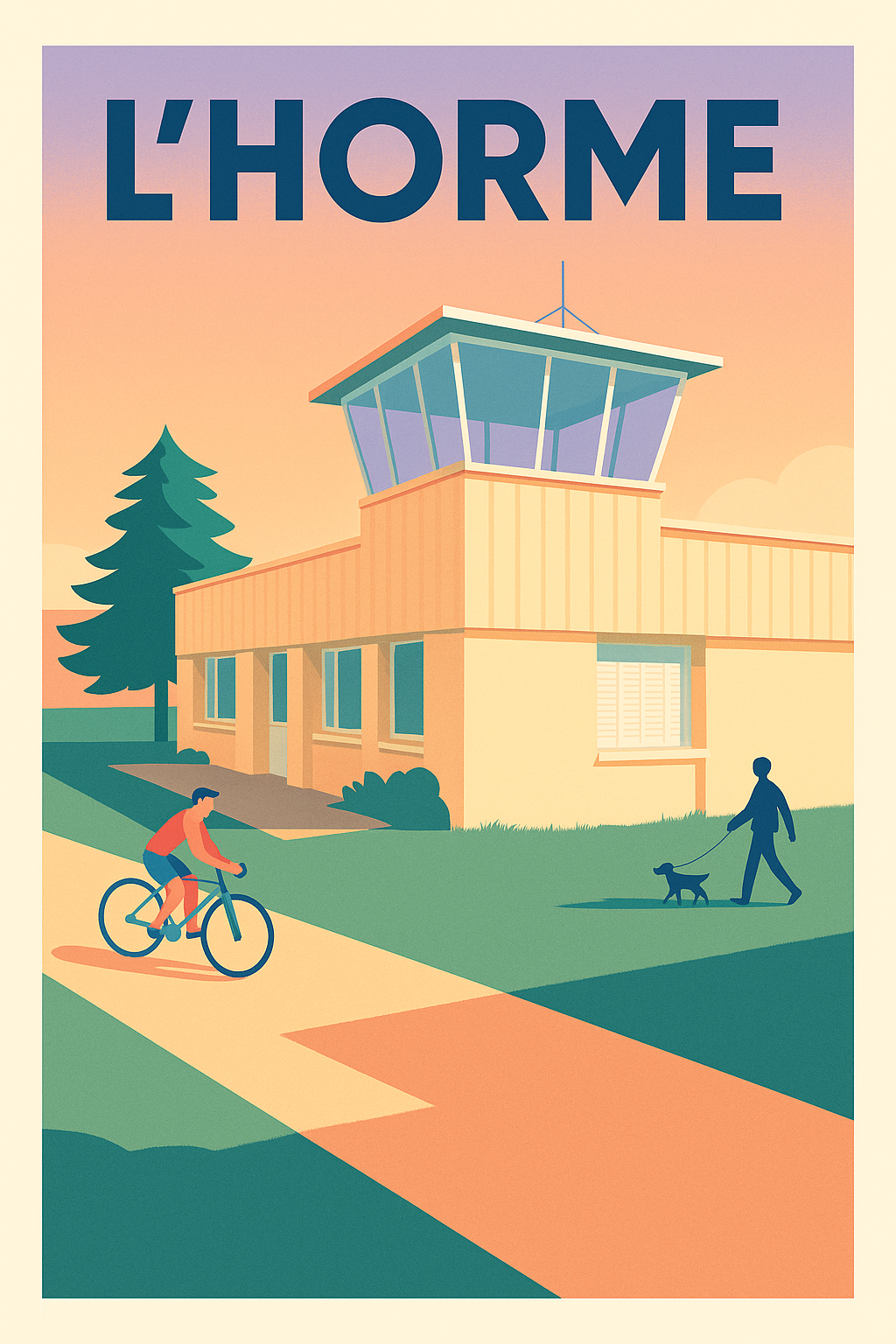 Affiche de L'Horme - Un havre de tranquillité au lever du jour