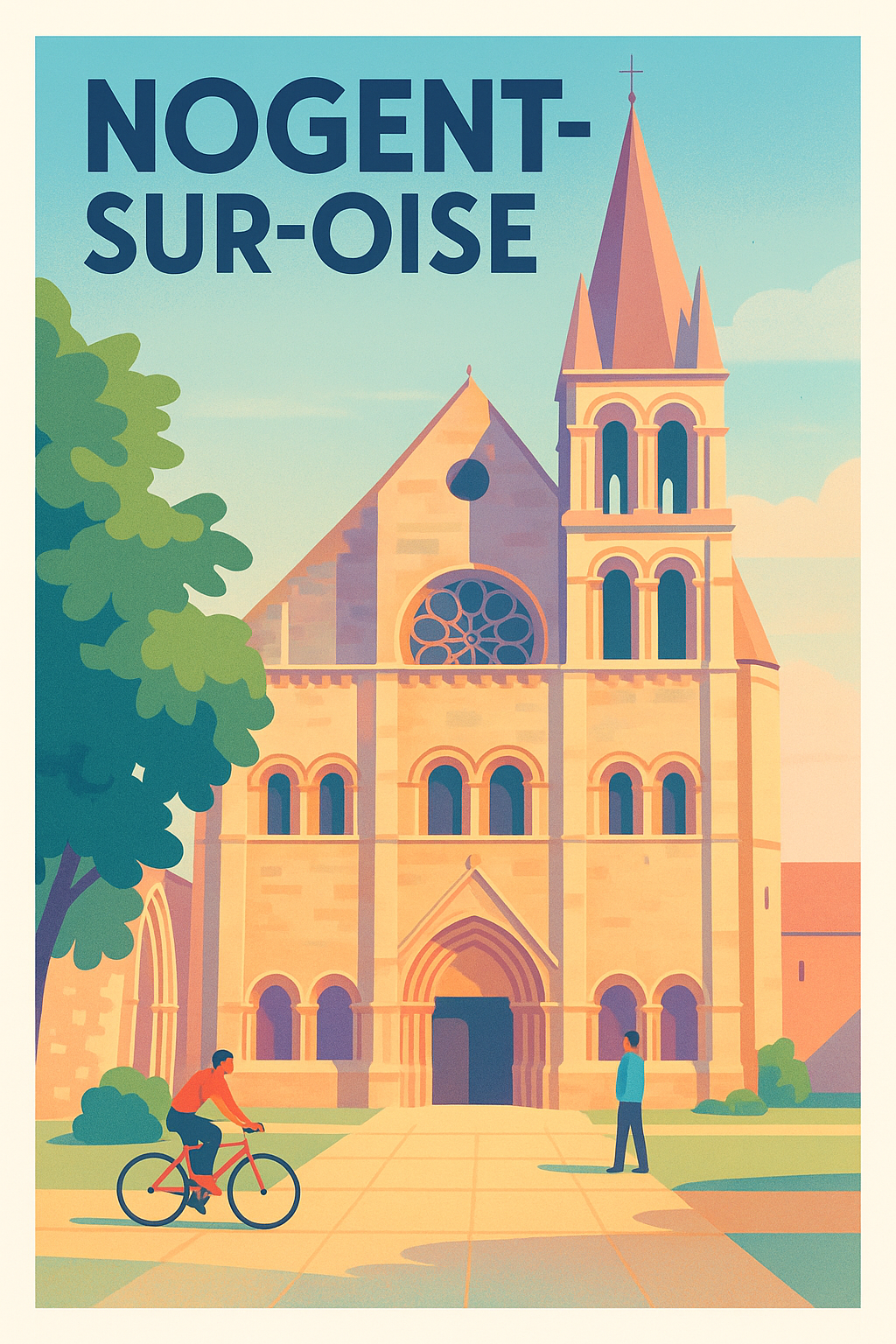 Affiche Nogent-sur-Oise — Charme historique et douceur de vivre · poster d'art de Nogent-sur-Oise
