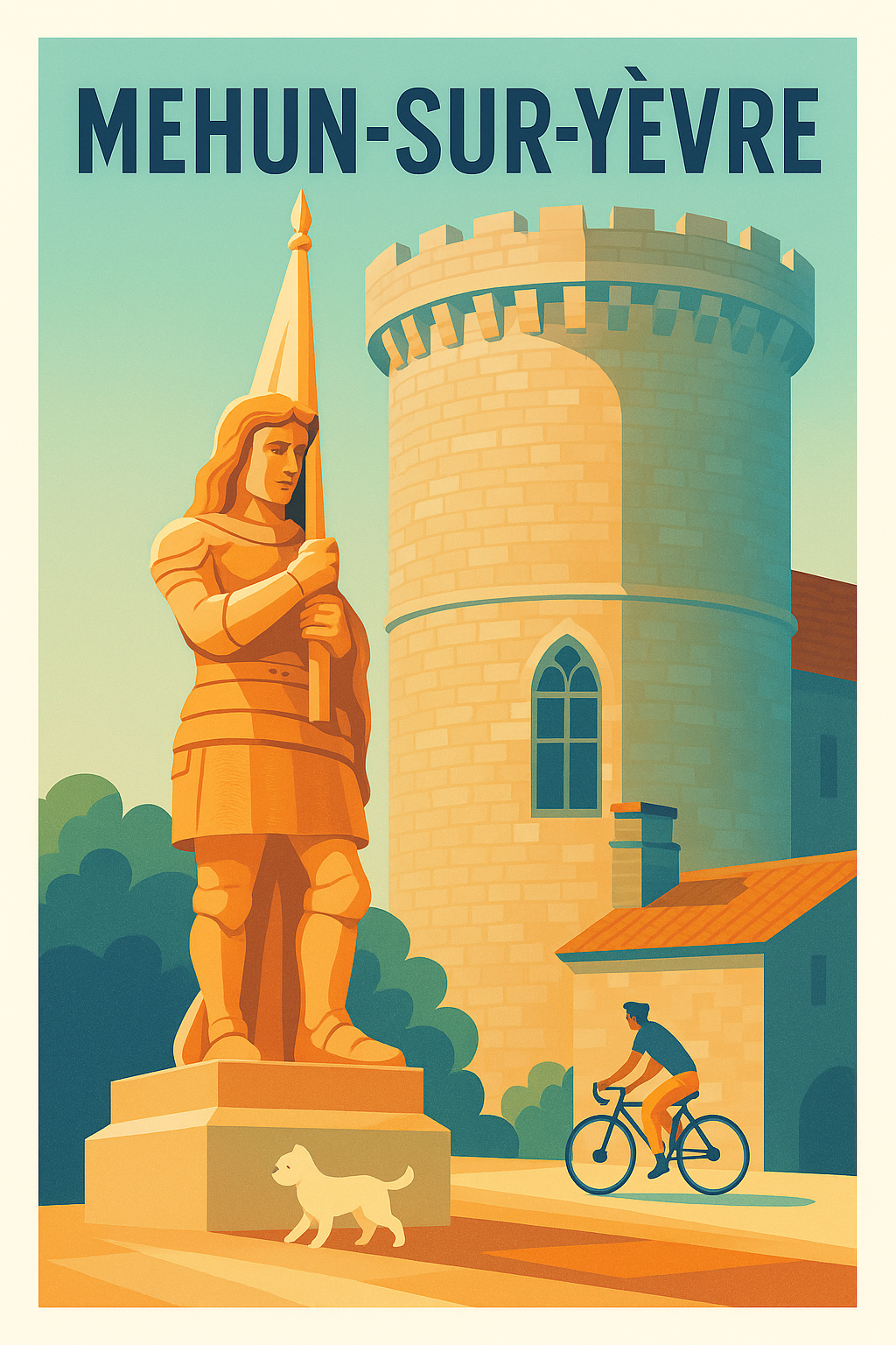 Affiche de Mehun-sur-Yèvre - Charme médiéval et douceur de vivre