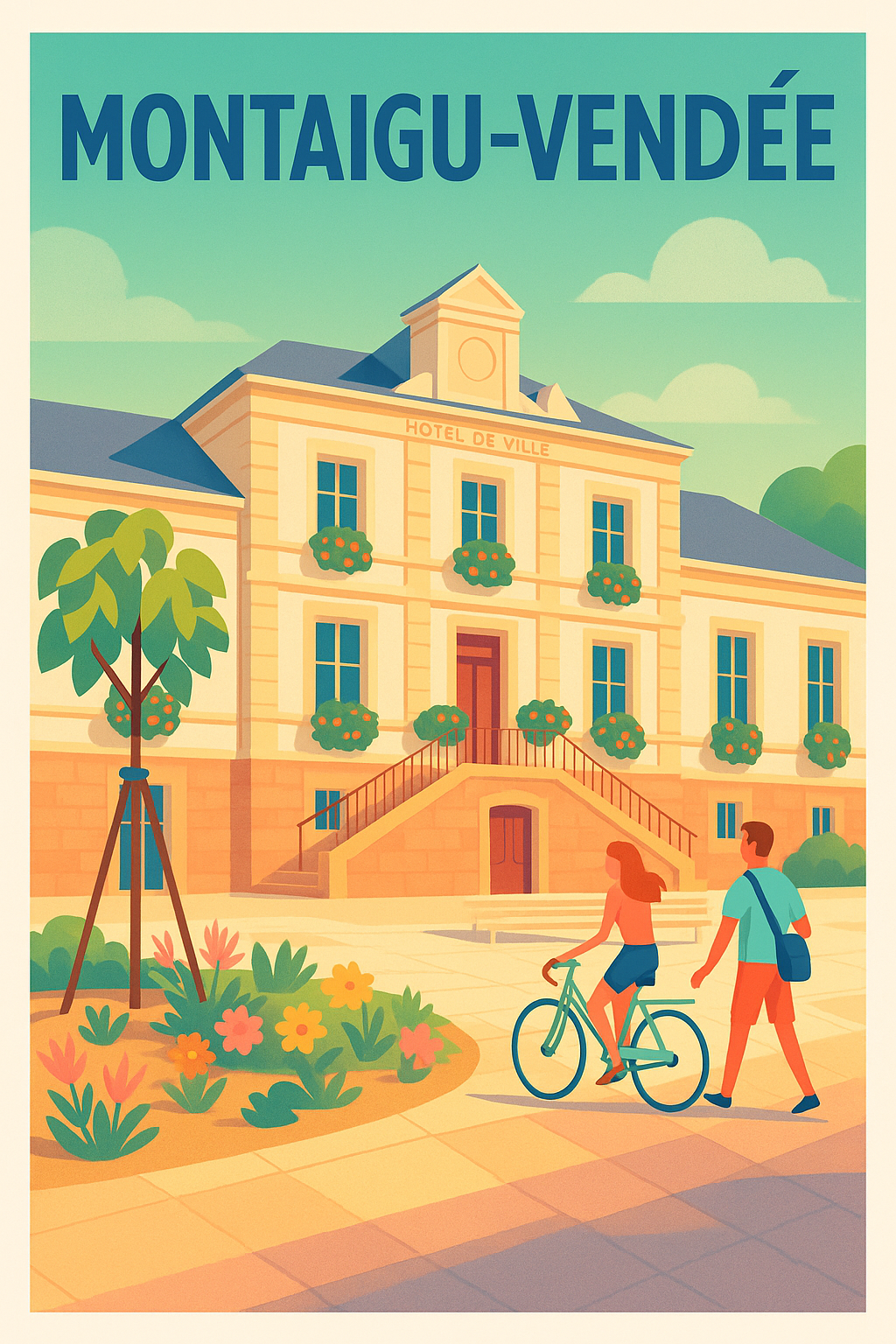 Affiche de Montaigu-Vendée - Charme et douceur de vivre au cœur de la ville