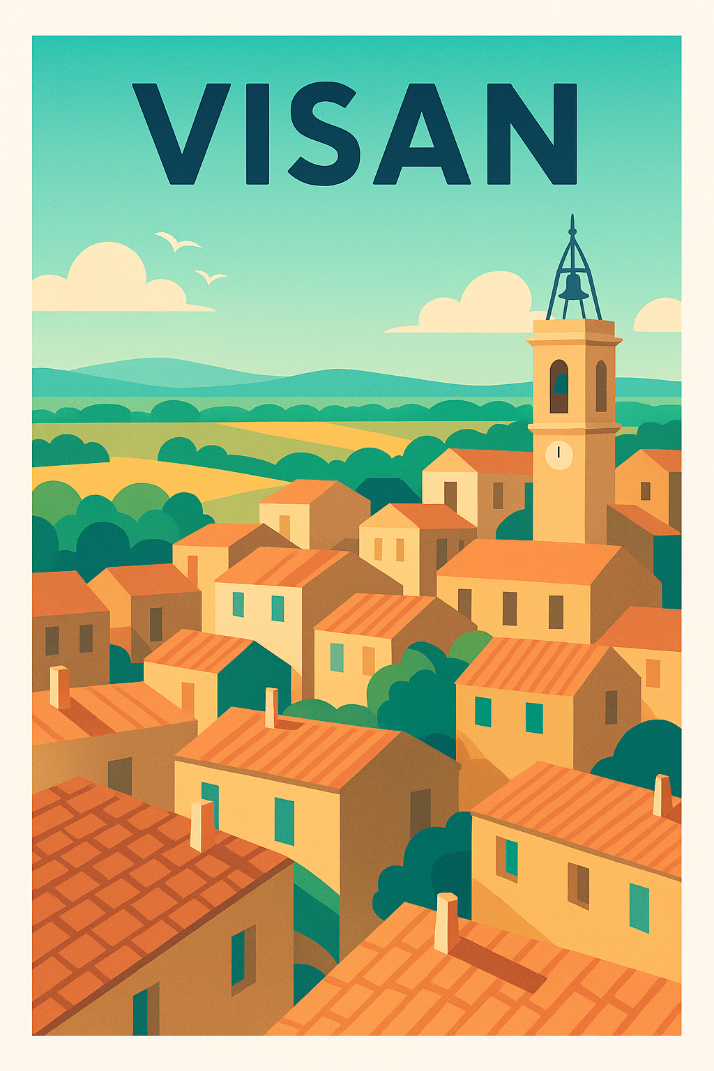 Affiche de Visan - Charme provençal au cœur de la campagne