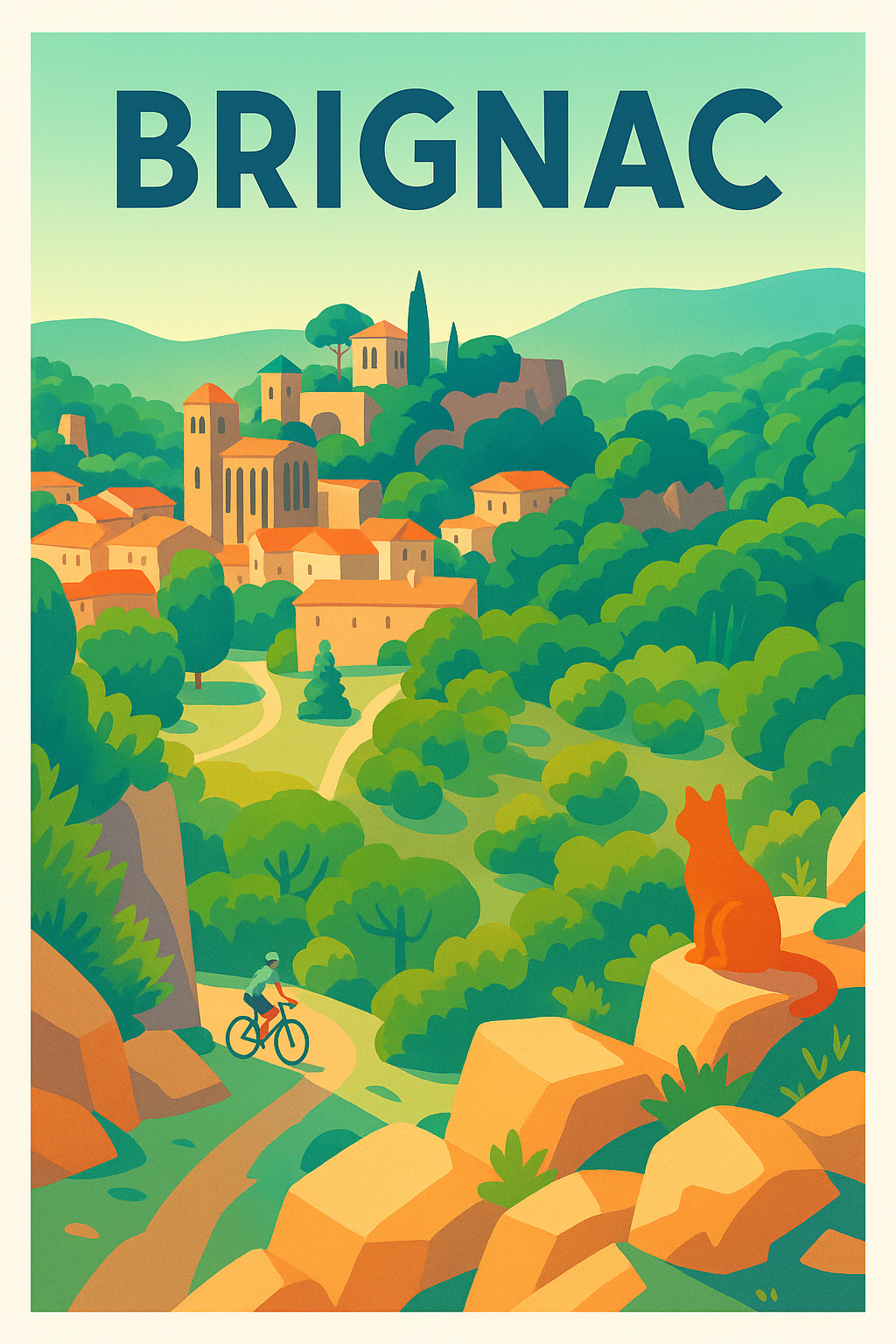 Affiche de Brignac - Évasion et nature en pleine douceur