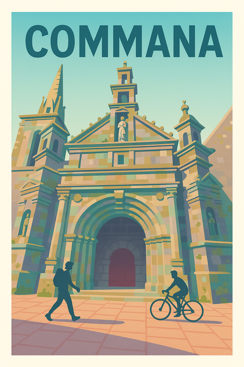 Affiche de Commana - L'élégance historique au cœur de la Bretagne