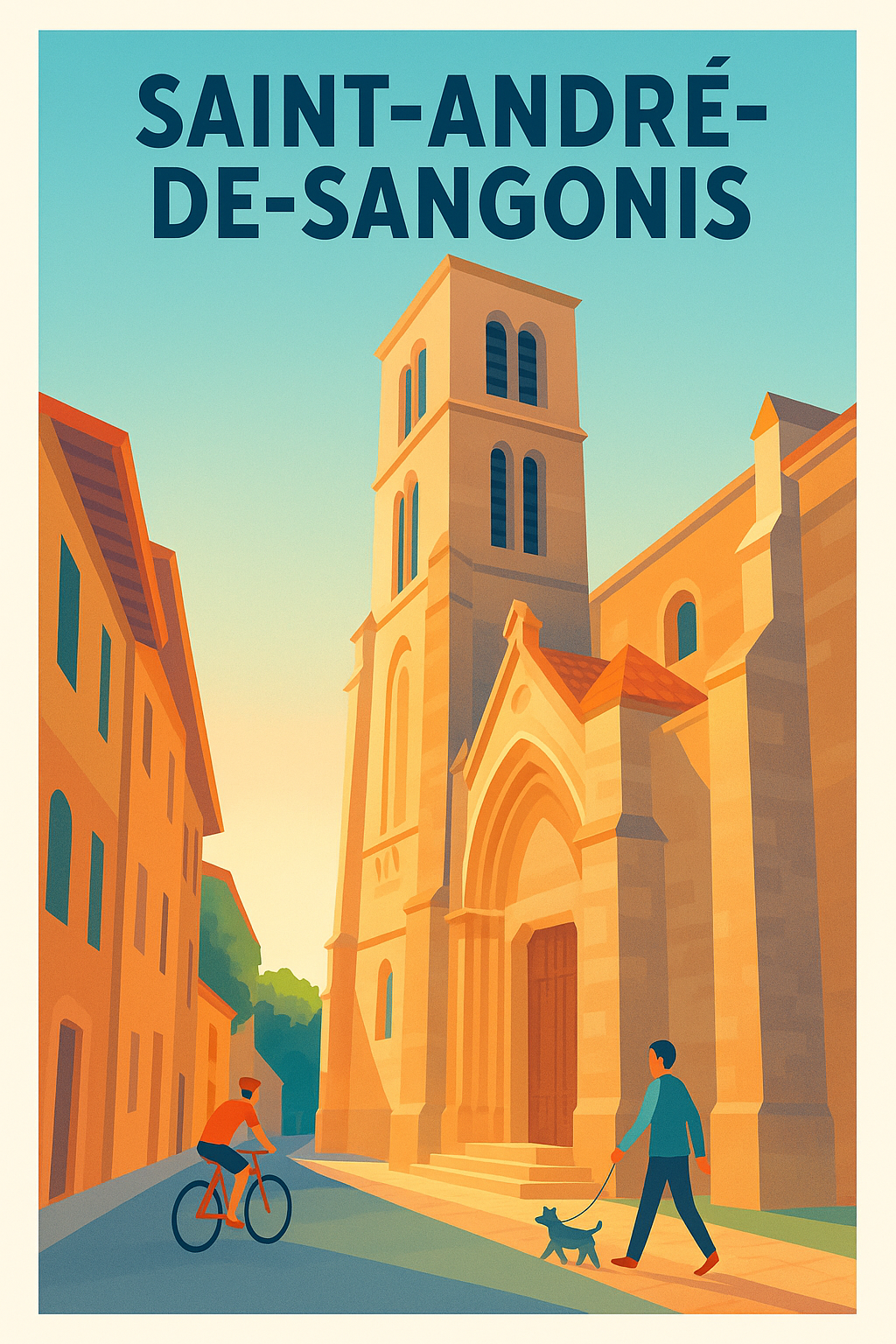 Affiche de Saint-André-de-Sangonis - Sérénité et charme du Sud