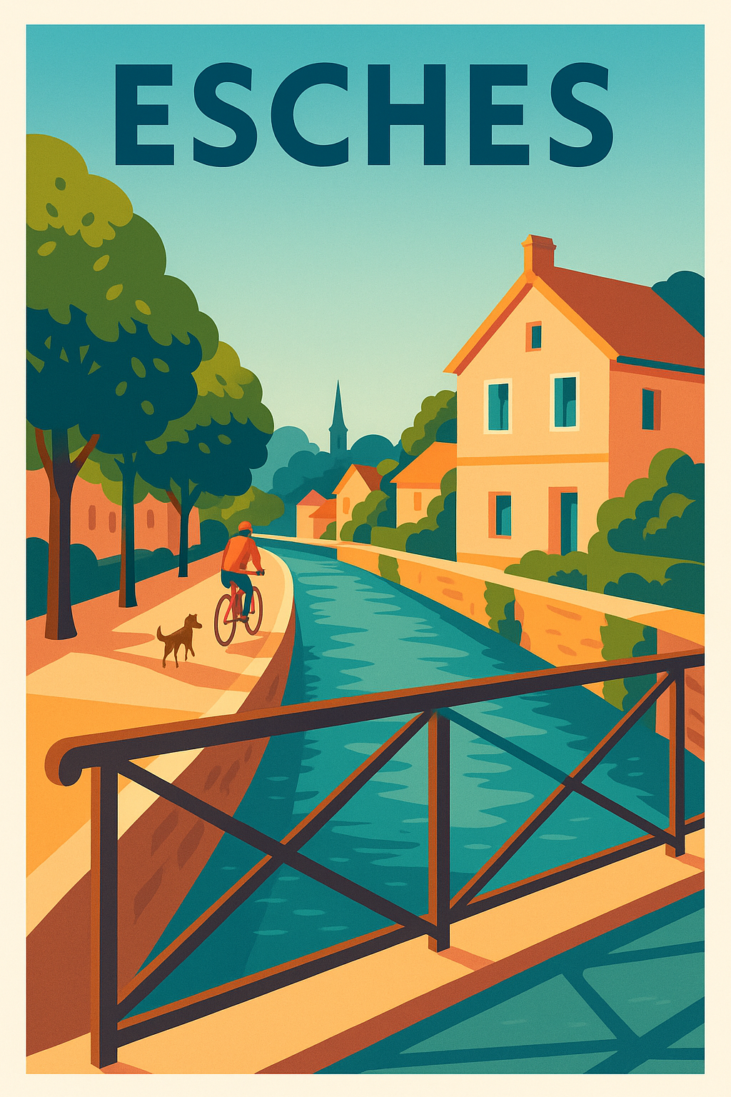 Affiche de Esches - Escapade paisible au fil de l'eau