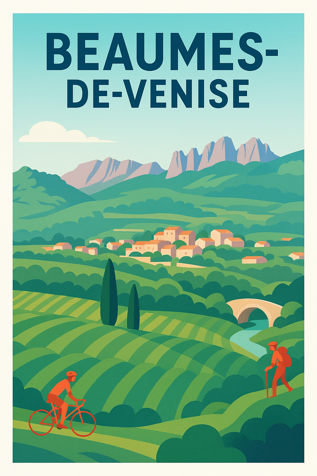 Affiche de Beaumes-de-Venise - Échappée verte et nature préservée