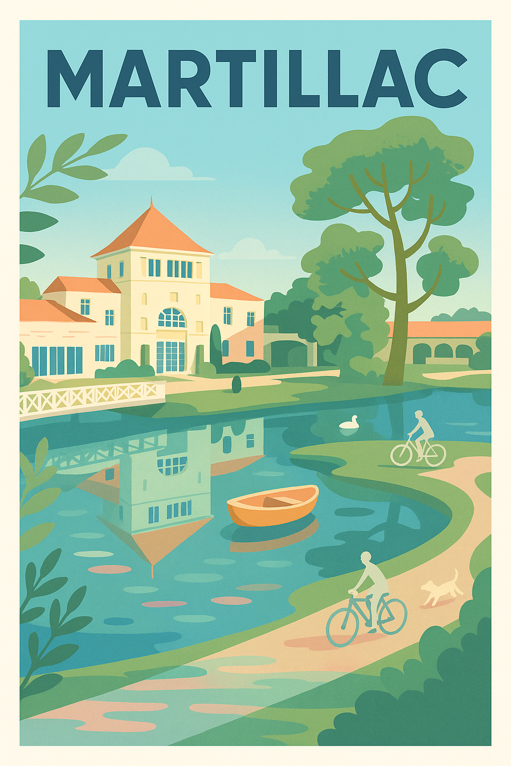 Affiche de Martillac - Une escapade paisible au bord de l'eau