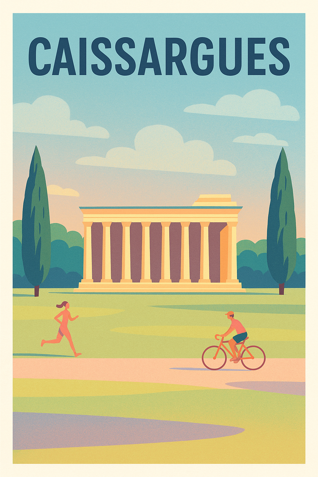 Affiche de Caissargues - Entre nature et patrimoine historique