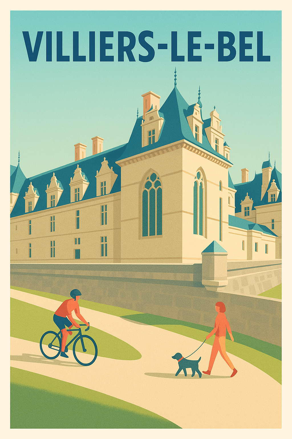 Affiche Villiers-le-Bel — Charme et sérénité en pleine ville · poster d'art de Villiers-le-Bel