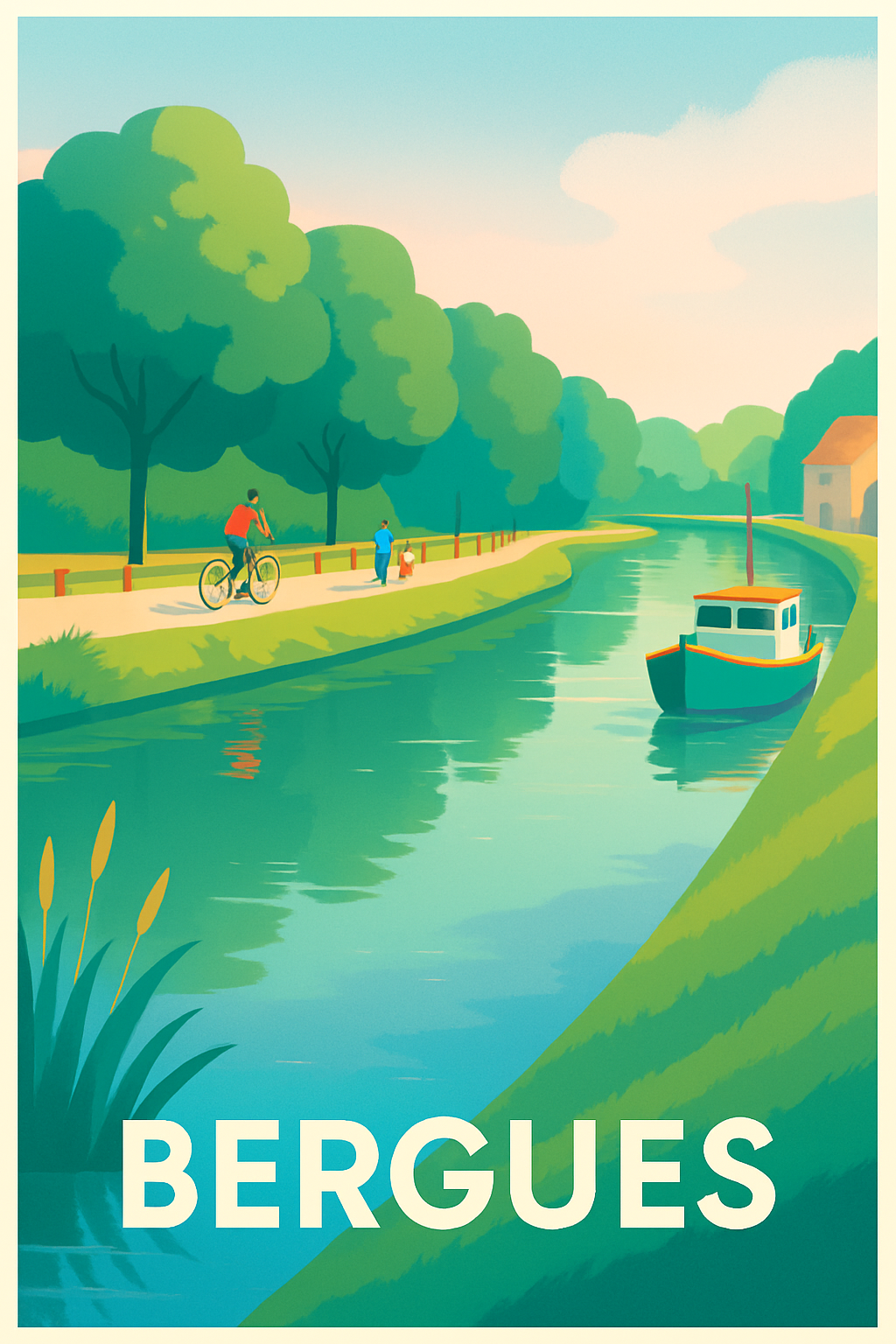 Affiche de Bergues - Escapade bucolique au fil de l'eau
