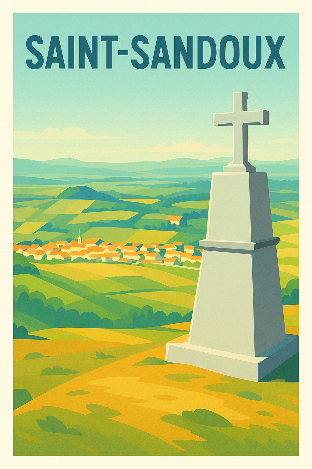 Affiche de Saint-Sandoux - Douceur et nature au cœur de l'Auvergne