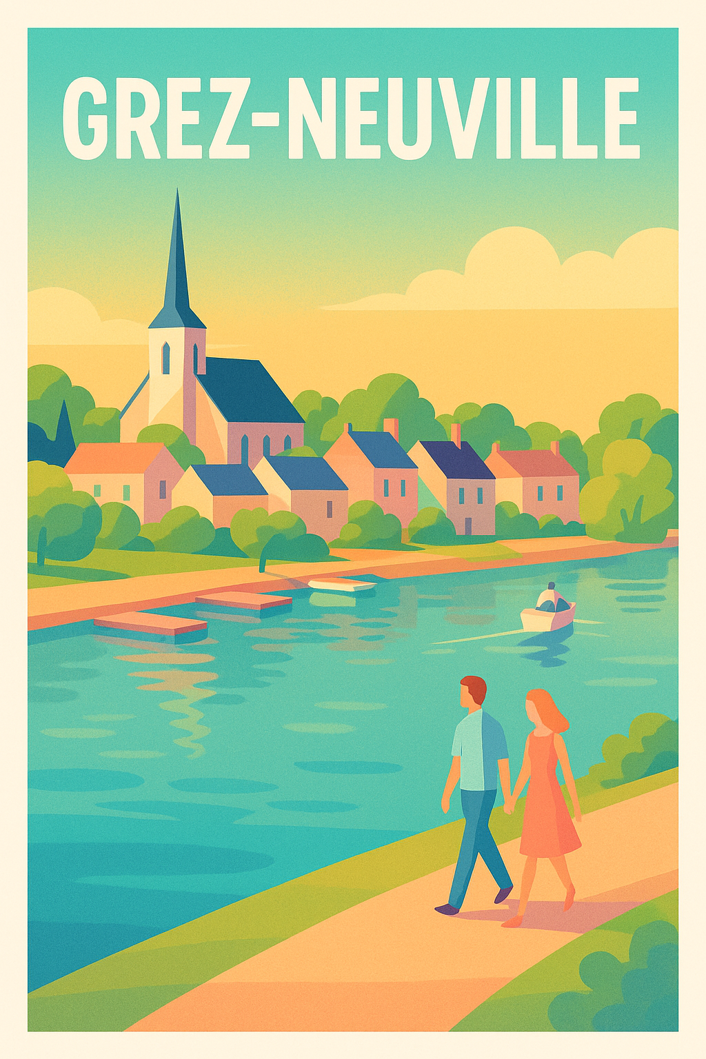 Affiche de Grez-Neuville - Charme bucolique au bord de l'eau