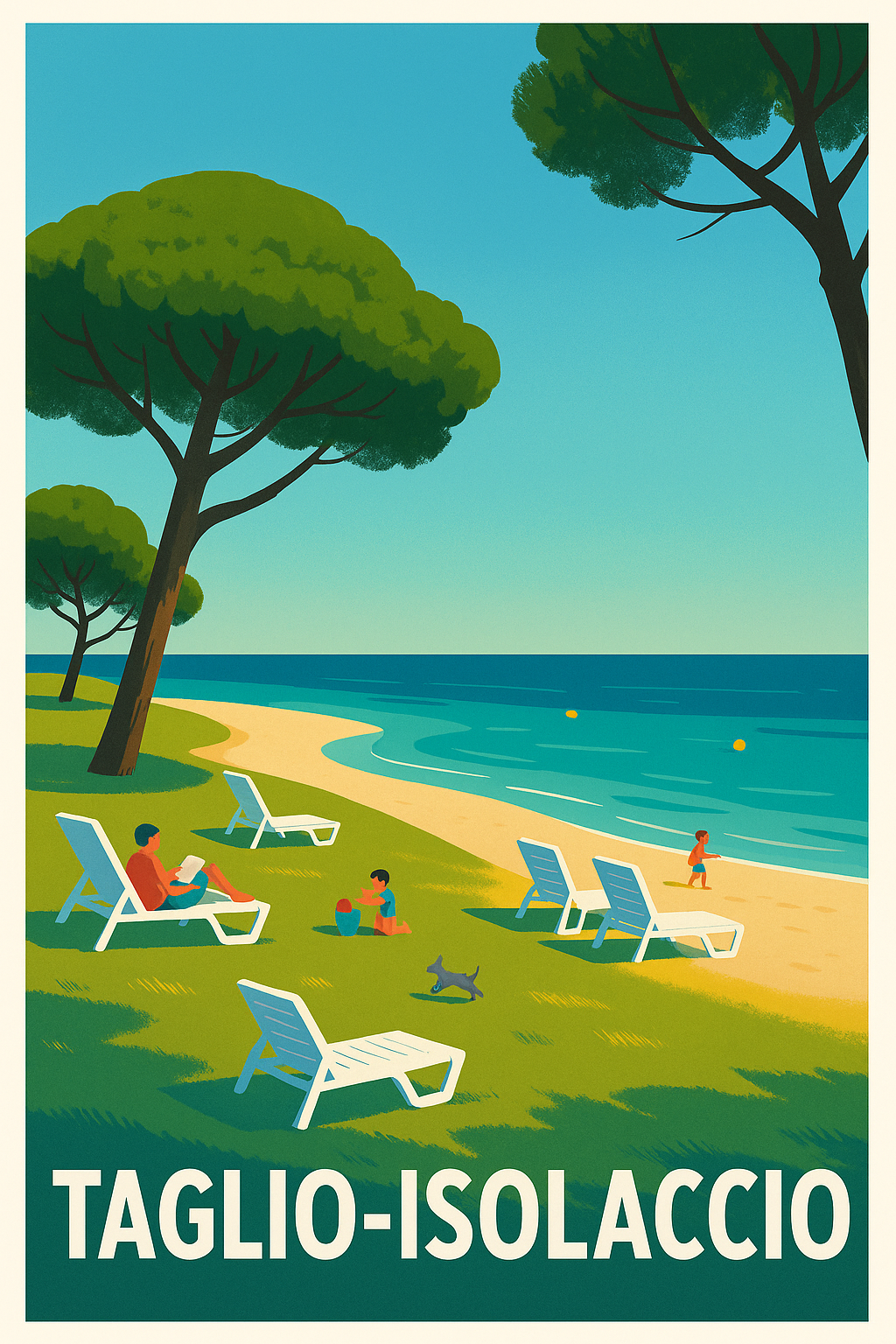 Affiche de Taglio-Isolaccio - Plage et Sérénité en Méditerranée