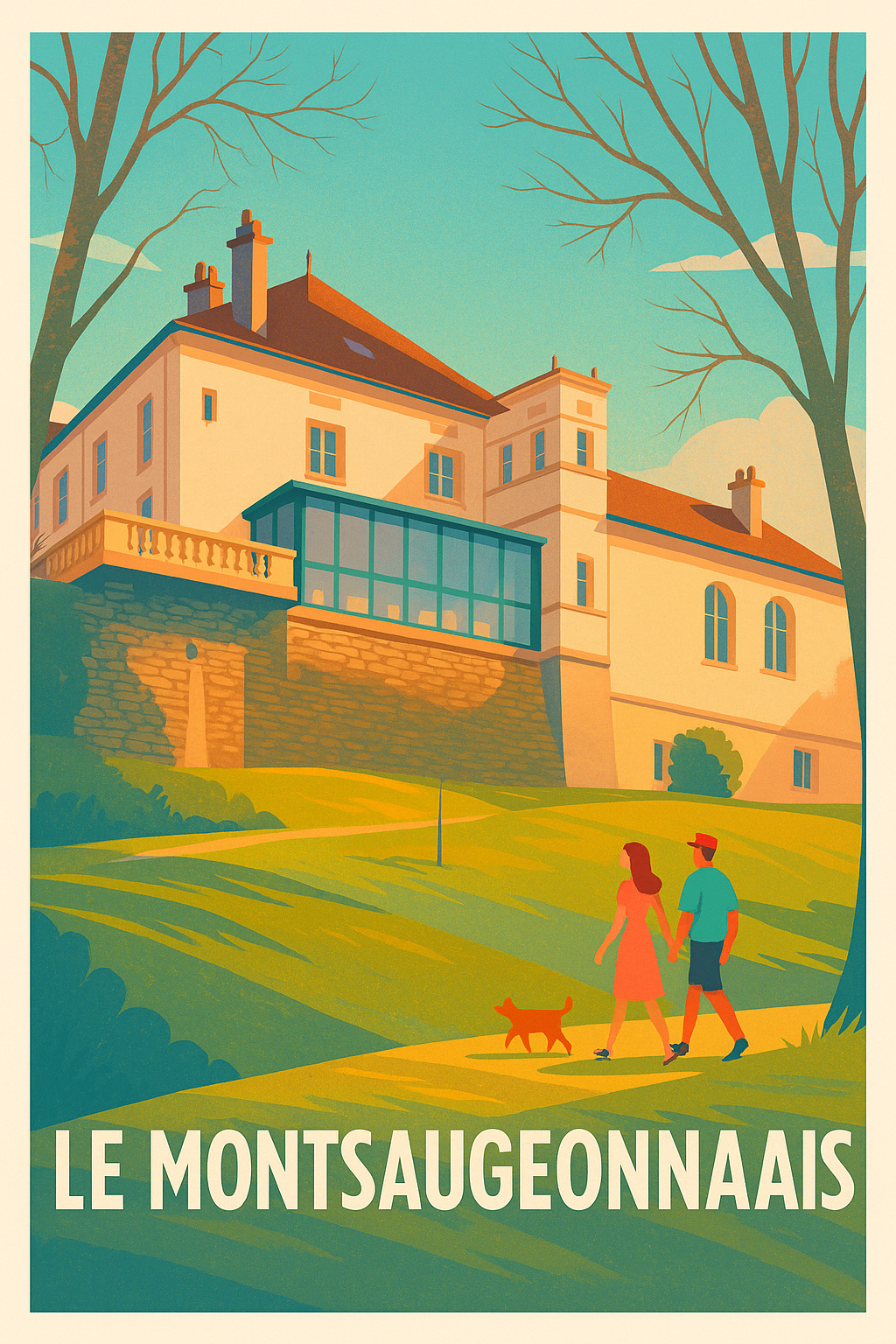 Affiche Le Montsaugeonnais — Promenade bucolique au cœur de la nature · poster d'art de Le Montsaugeonnais