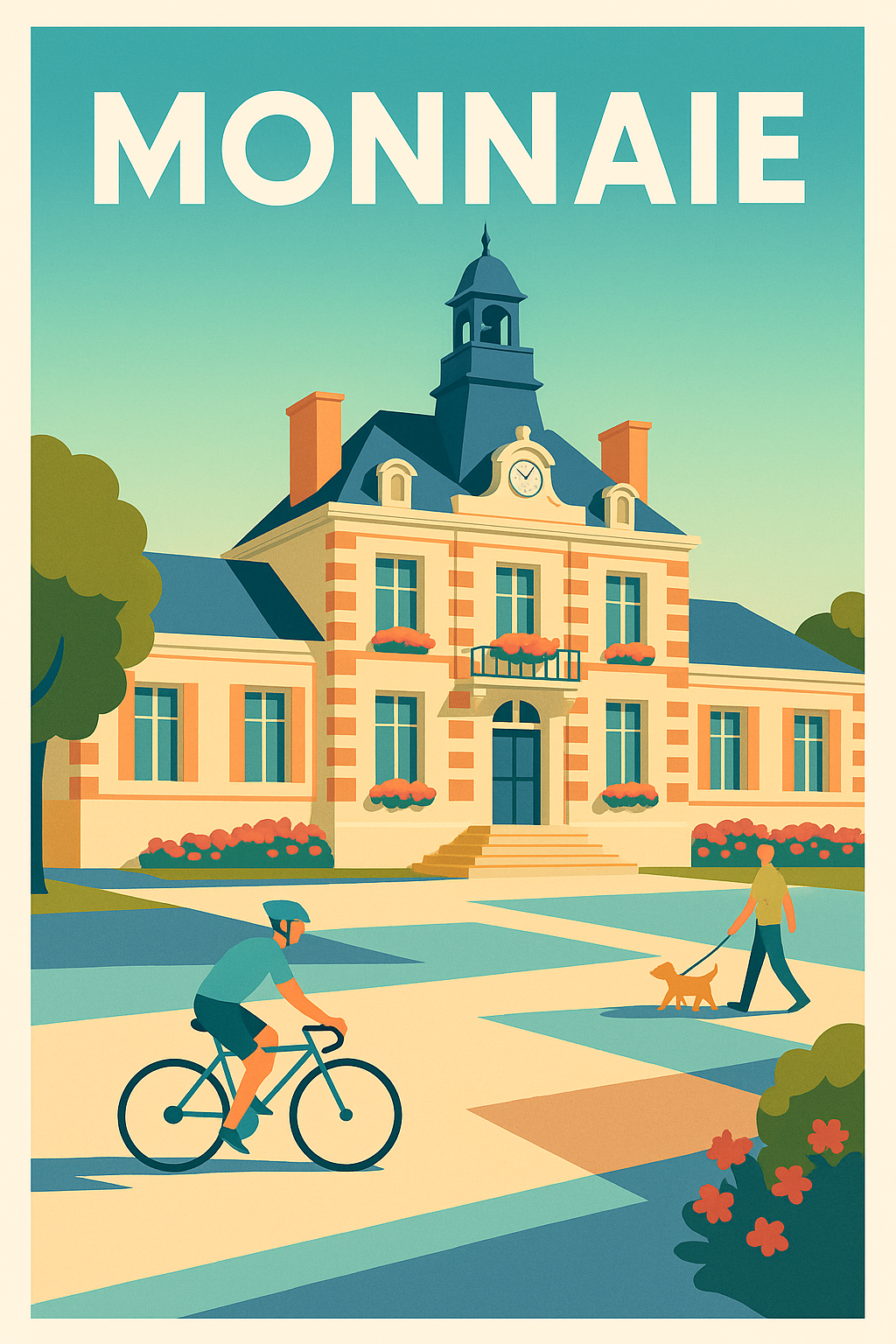 Affiche de Monnaie - L'élégance tranquille au cœur de la ville
