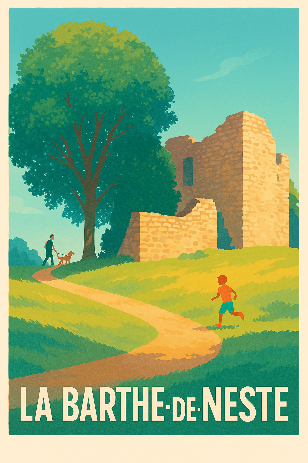 Affiche de La Barthe-de-Neste - Charme campagnard et ruines pittoresques