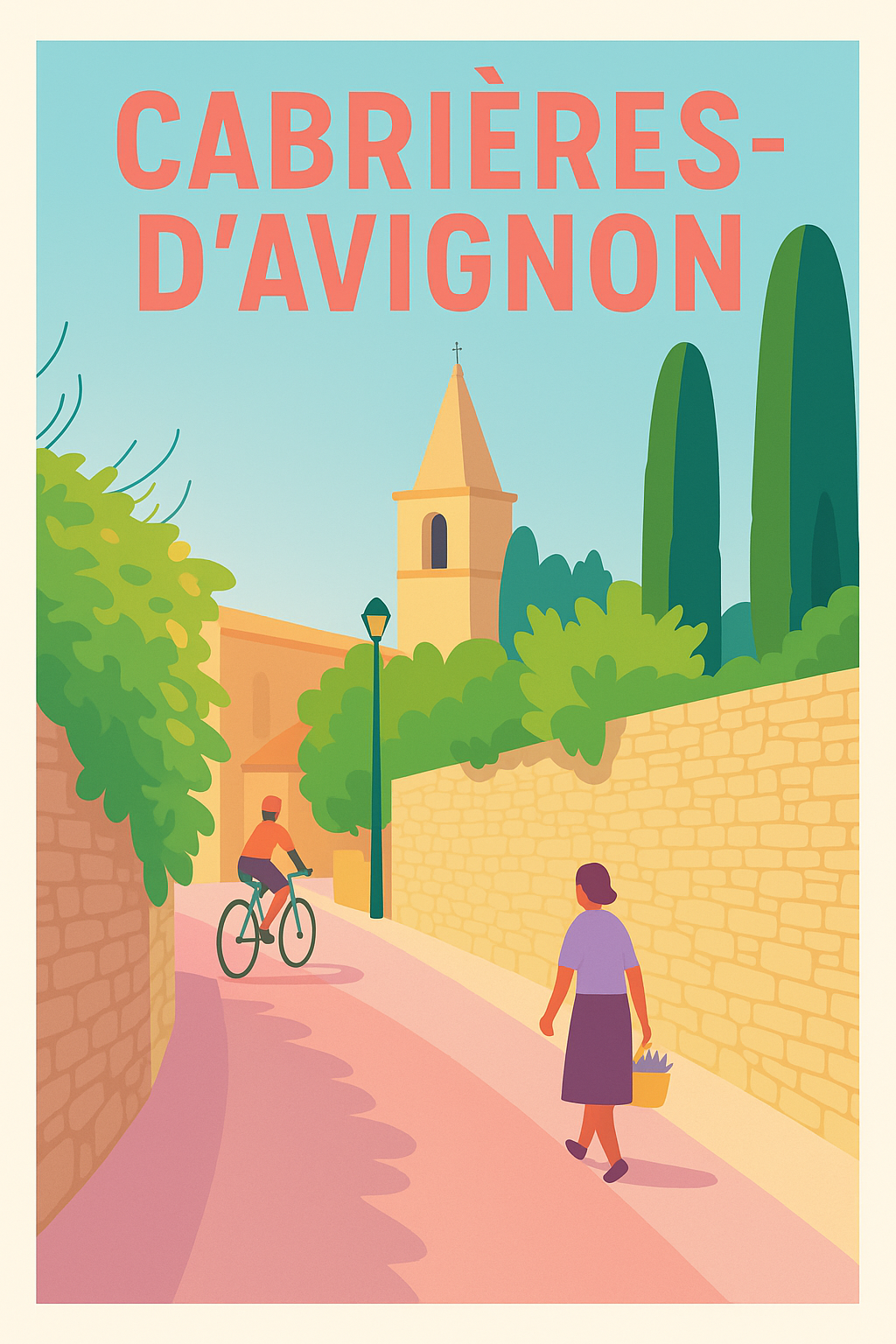 Affiche de Cabrières-d'Avignon - Balade en douceur au cœur du village